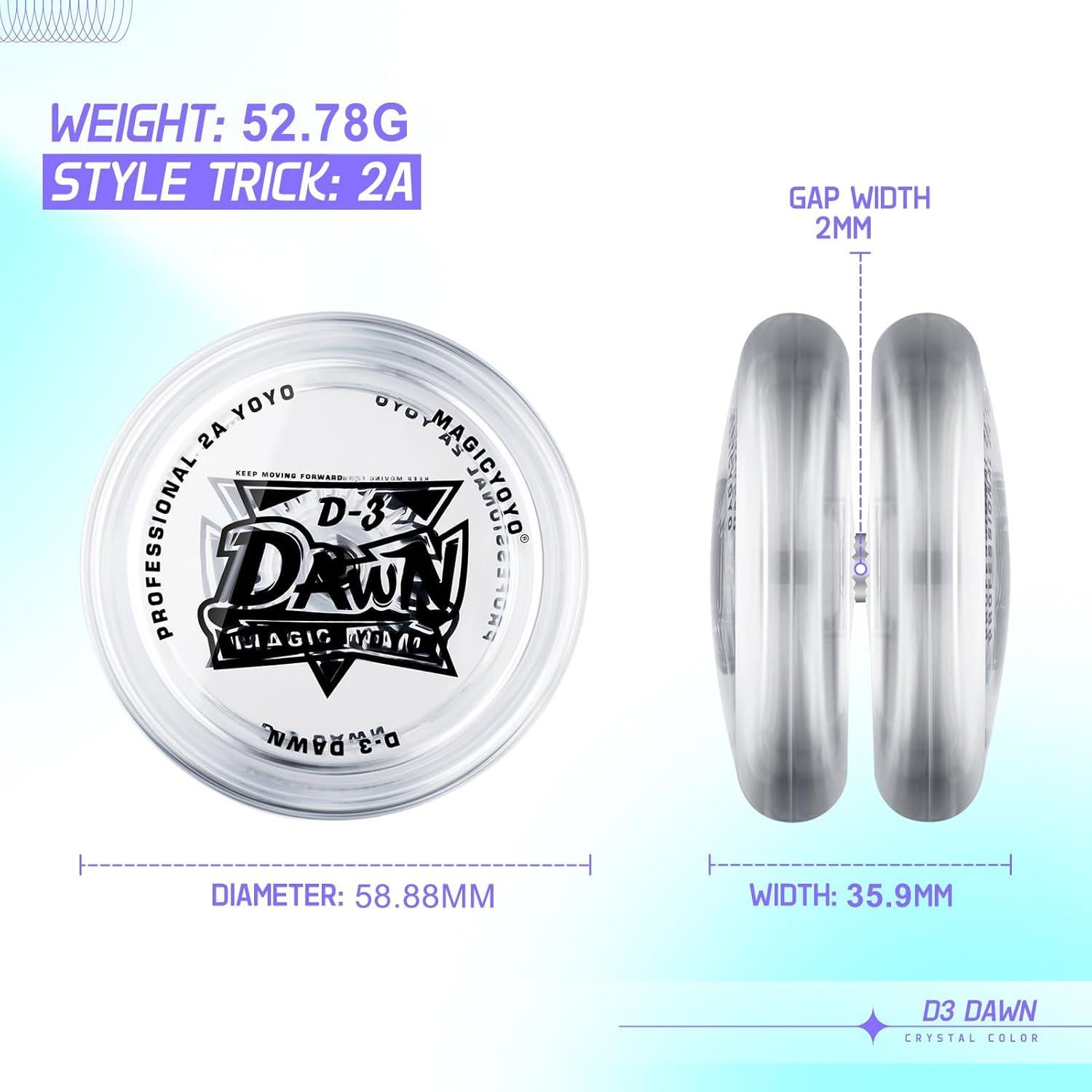 Yoyo Looping D3 Blanco para Niños Principiantes