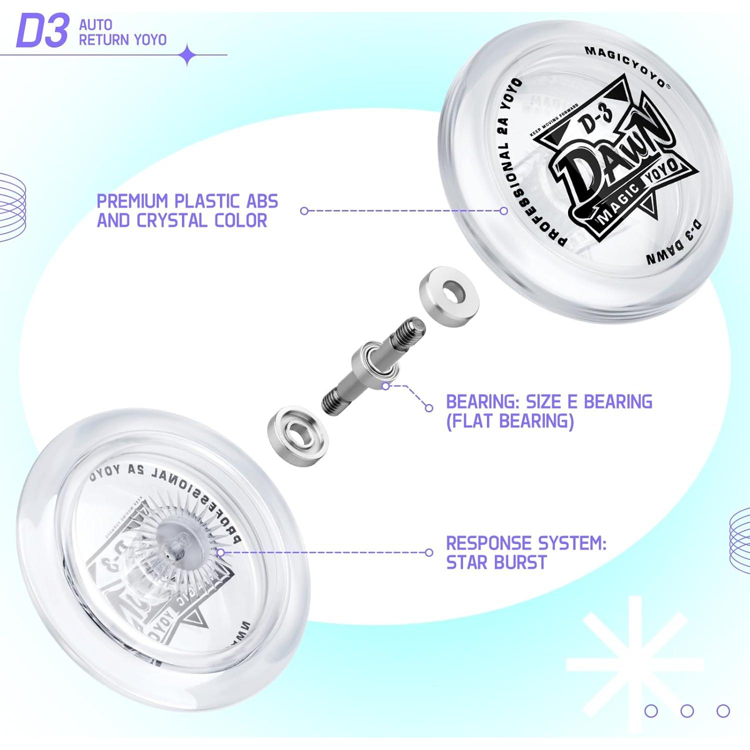 Yoyo Looping D3 Blanco para Niños Principiantes