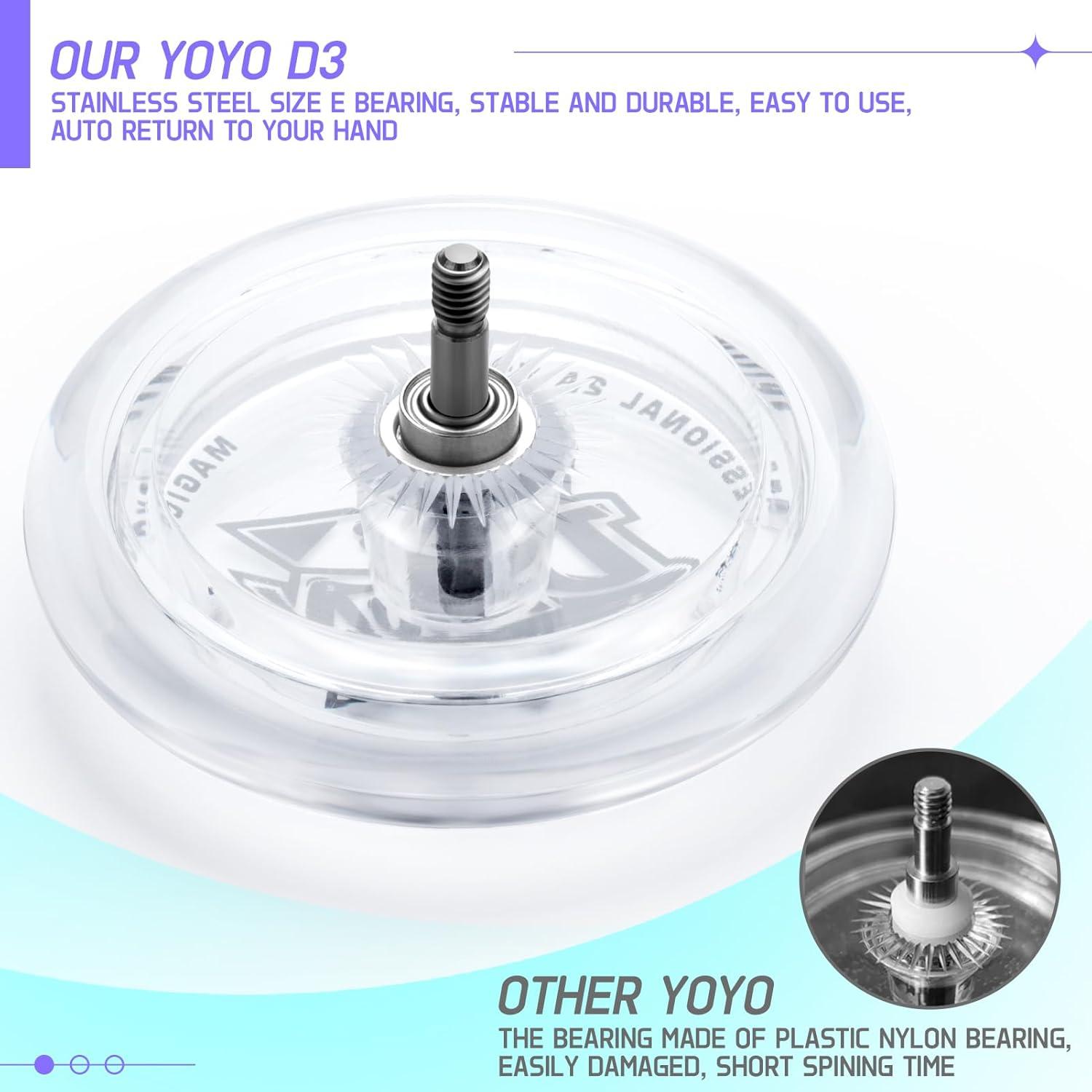 Yoyo Looping D3 Blanco para Niños Principiantes