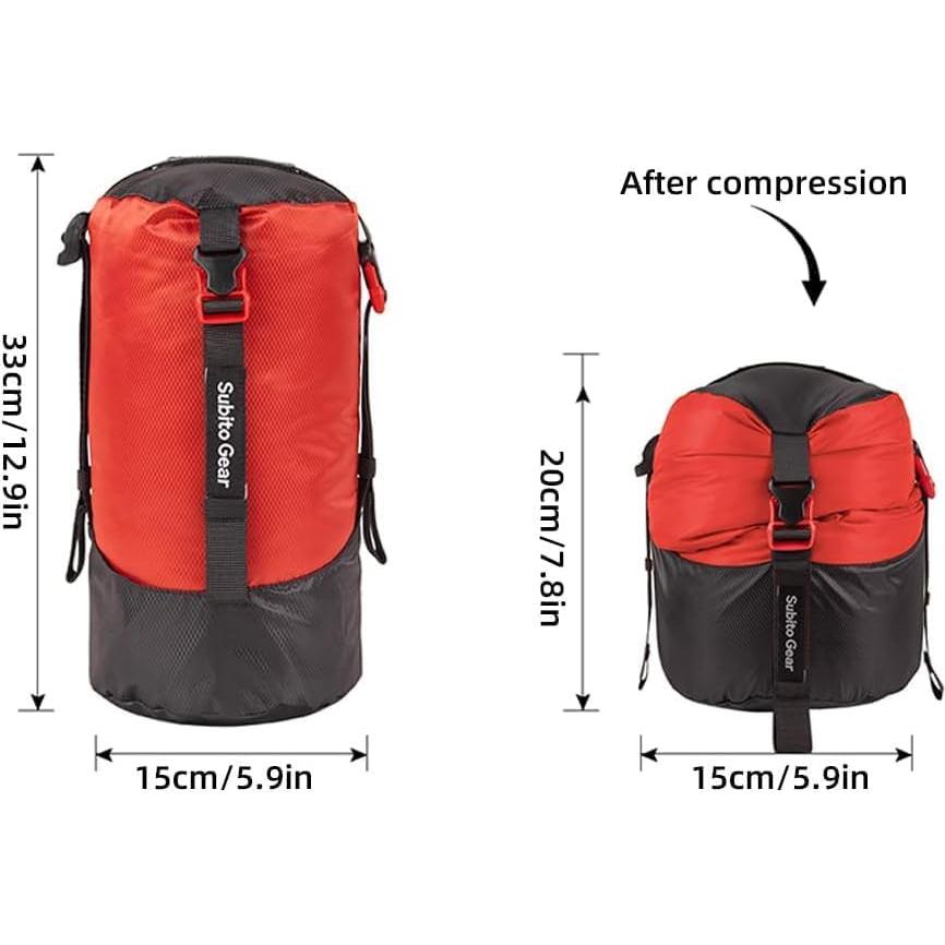 Saco de Compresión Ultra-Ligero Yundxi Nylon 70D 1L-25L