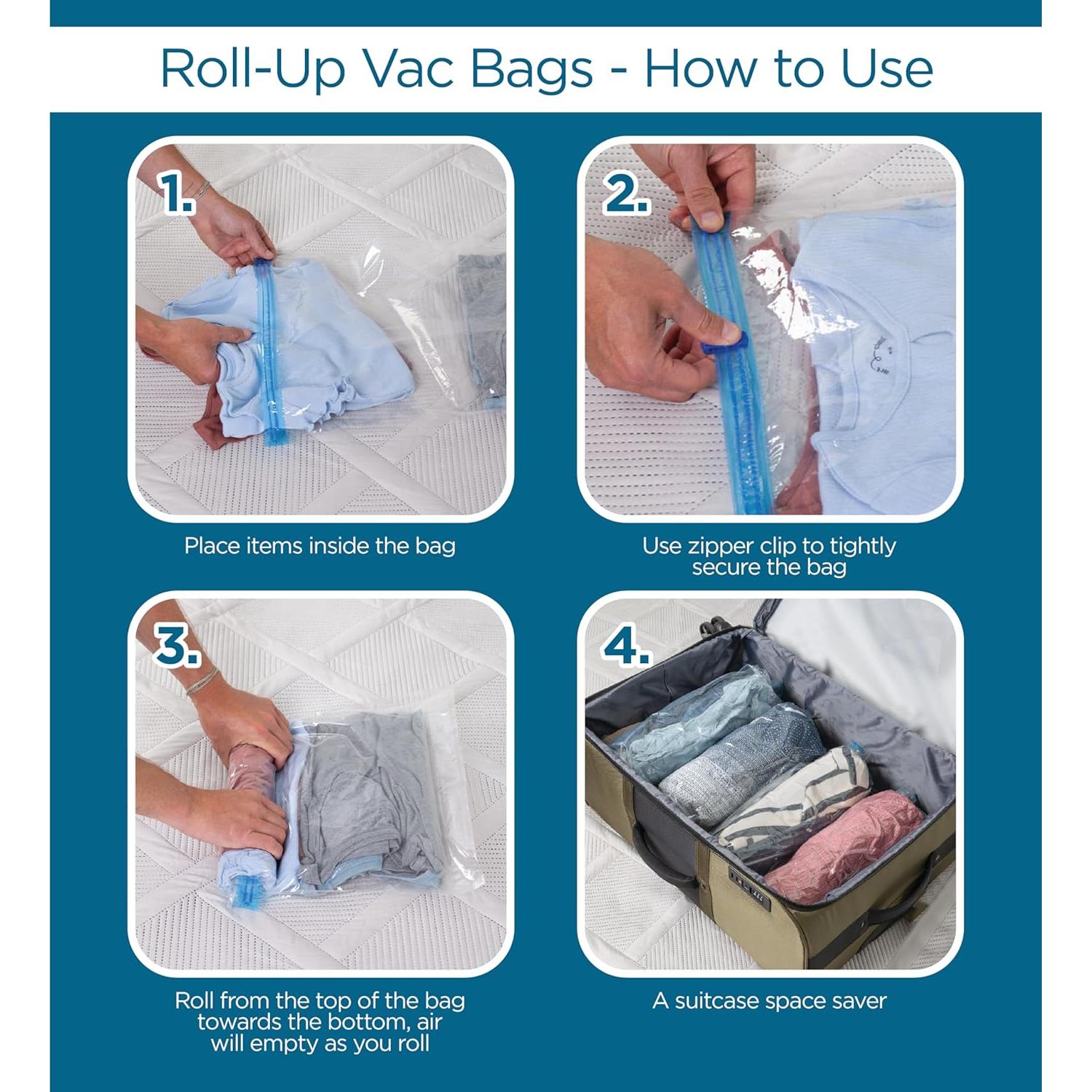 Bolsas de Almacenamiento Honey-Can-Do 12 Pack Vinilo