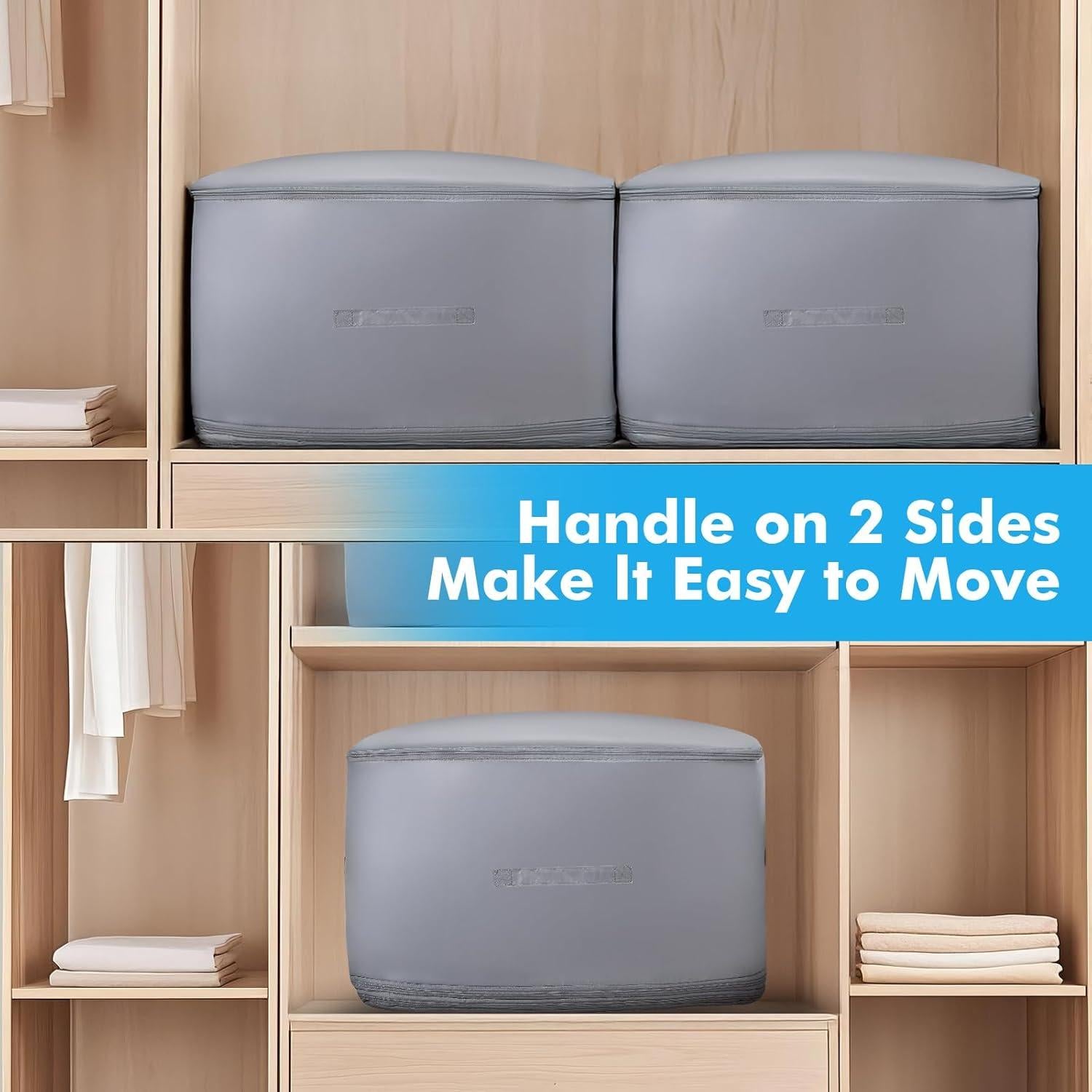 Bolsas de Almacenamiento Vercclik 2 Paquete Compresión Gris