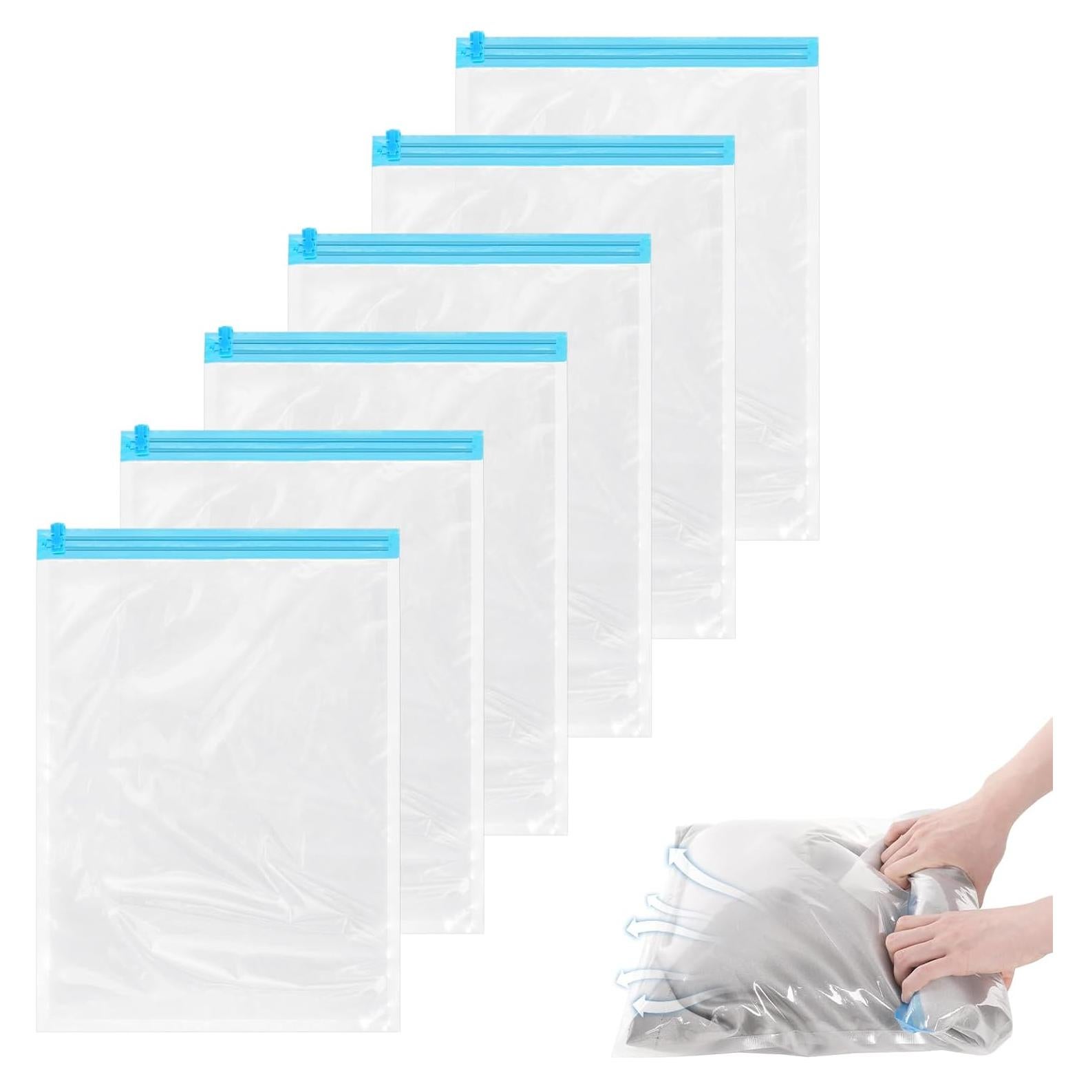 Paquete de 6 Bolsas de Compresión Simarro 35x50cm Ahorra Espacio