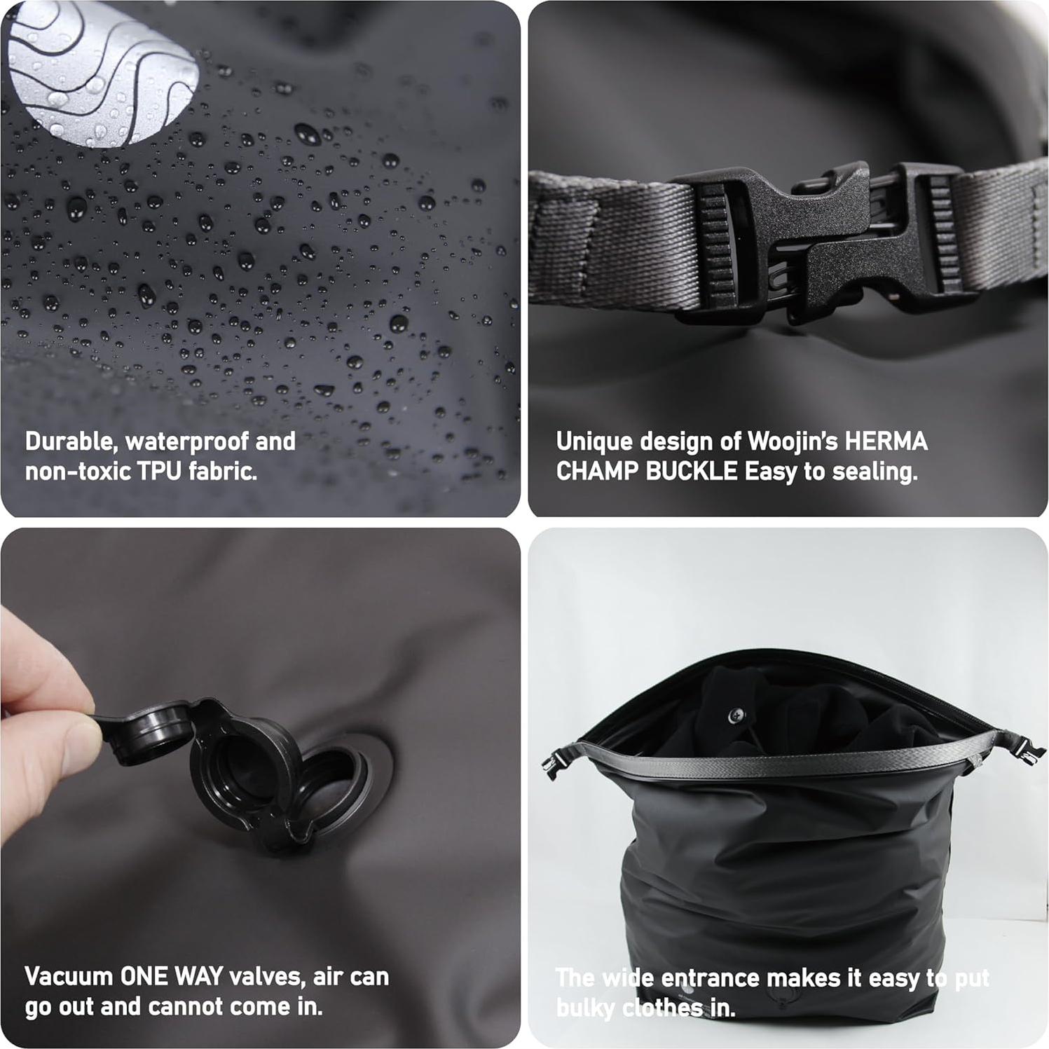 Bolsas de Compresión al Vacío Noitullop 40L Reutilizables