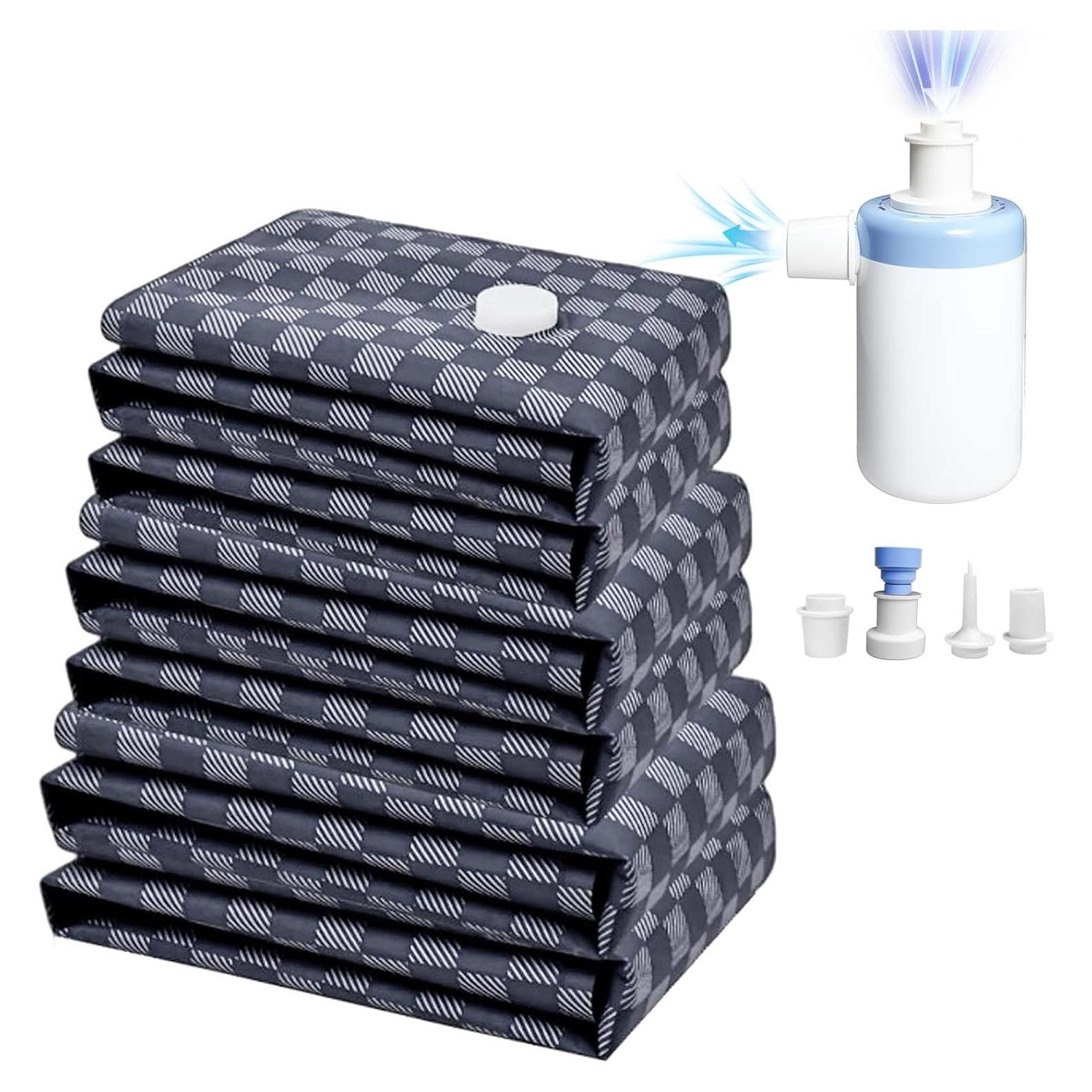 Bolsas de Sellado al Vacío CSUPPCREA 6 Pzas con Bomba Eléctrica