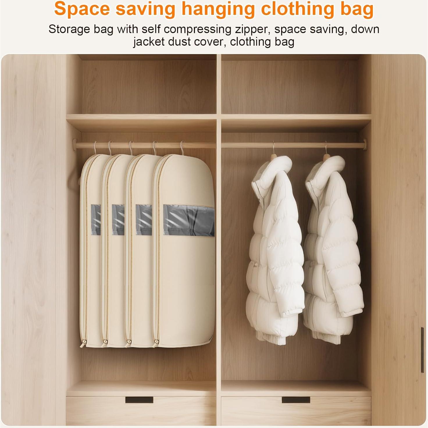 Bolsa Colgante Ahorra Espacio RXDTGYI 112x58x15 cm Beige