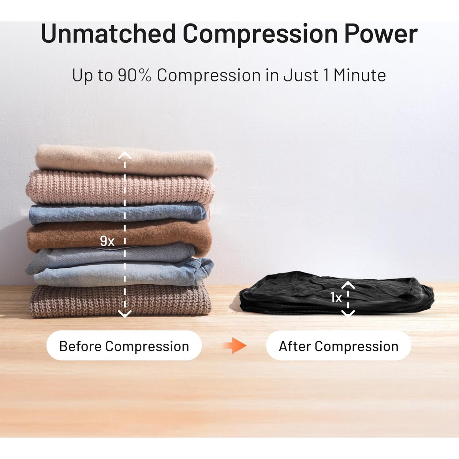 Bolsas de Compresión al Vacío YoYovac con Bomba Inalámbrica