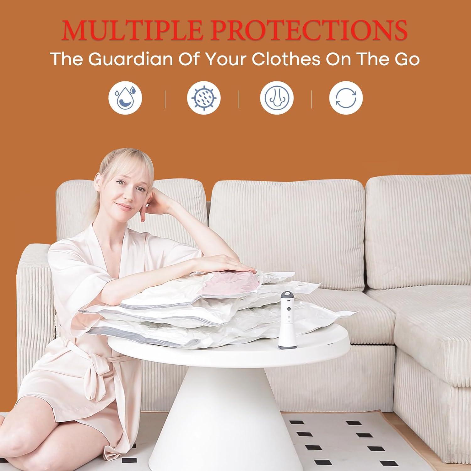 Bolsas de Almacenamiento al Vacío Vacbird - 10 Piezas con Bomba