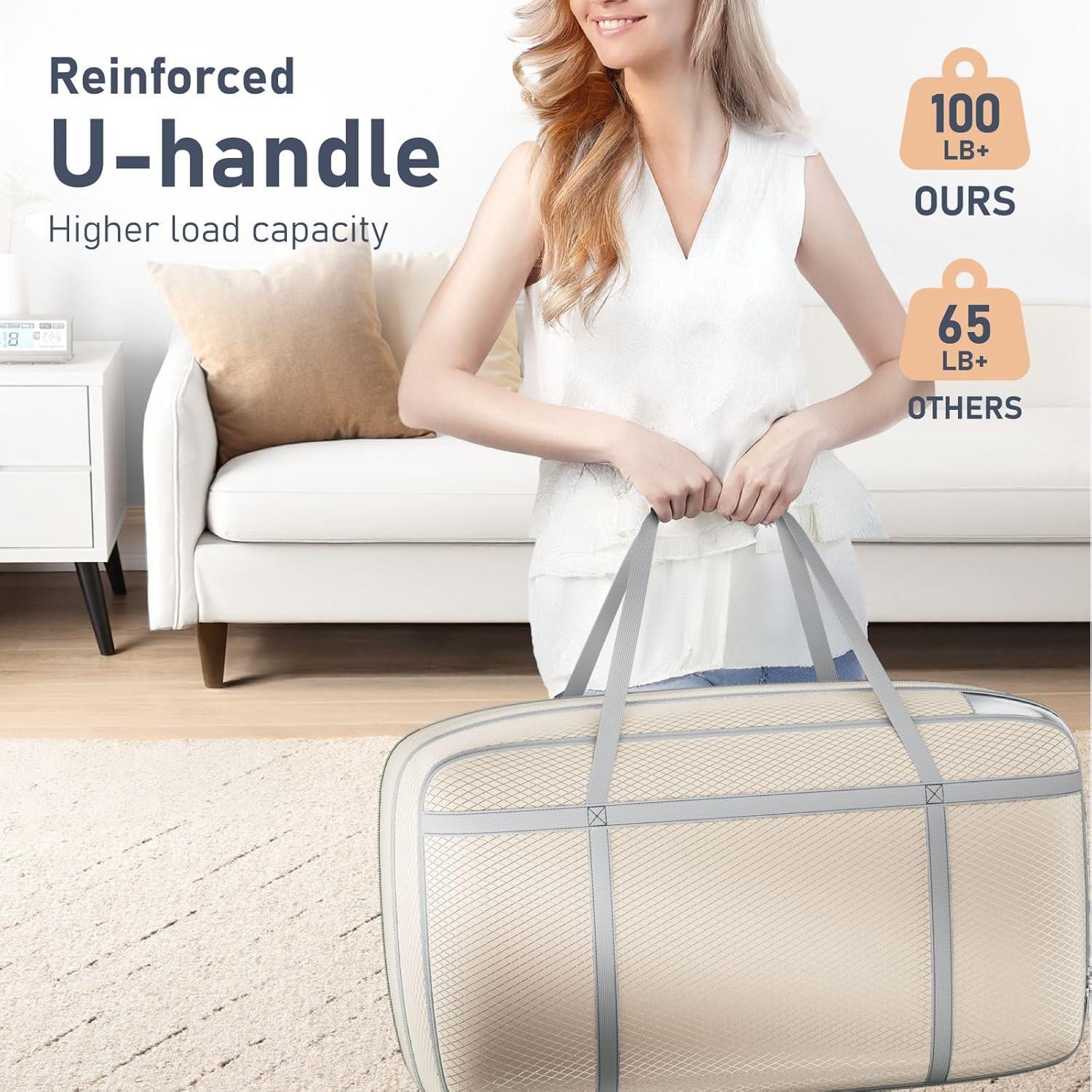 Bolsas de Mudanza DIMJ Extra Grandes 91L - Almacenamiento Compresible