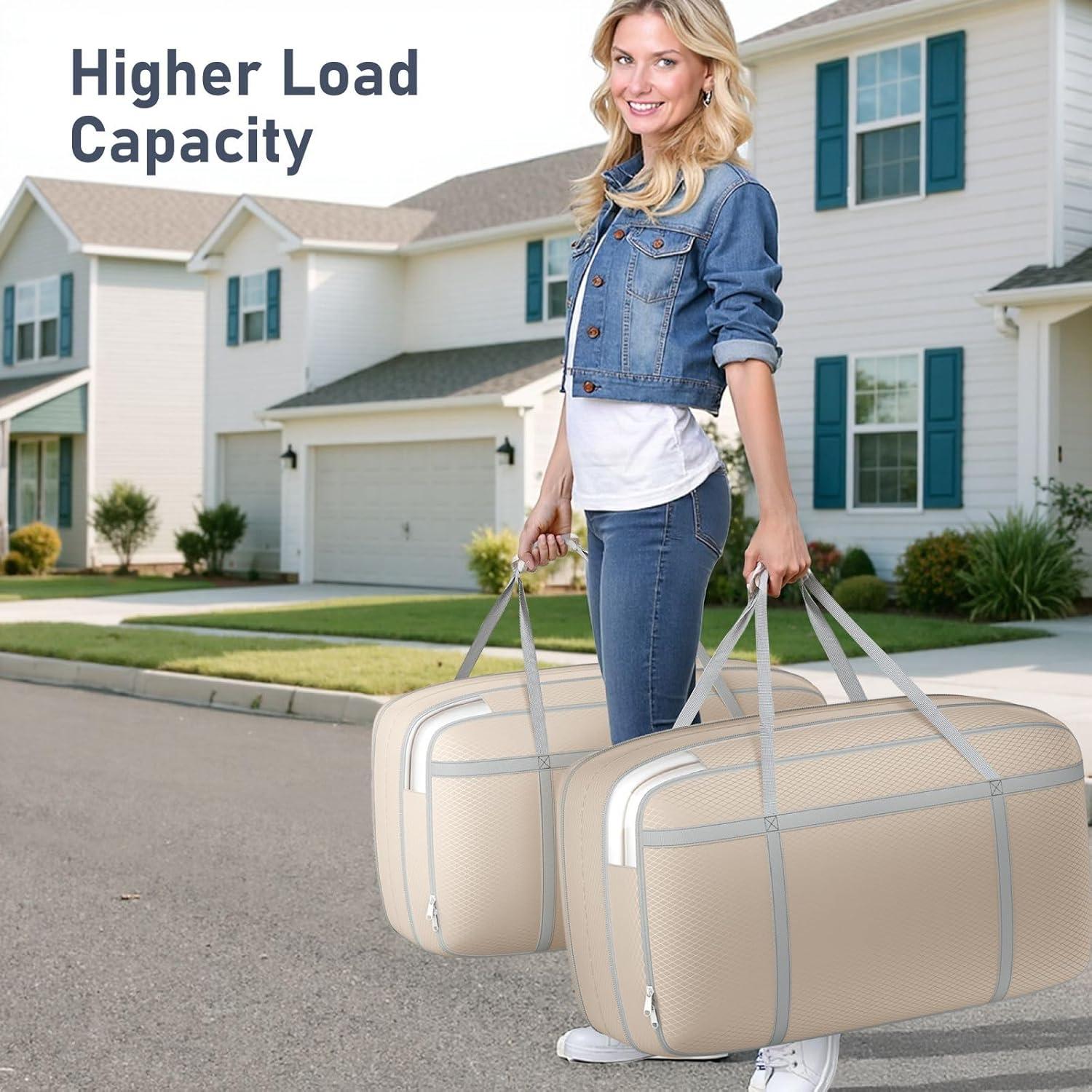 Bolsas de Mudanza DIMJ Extra Grandes 91L - Almacenamiento Compresible