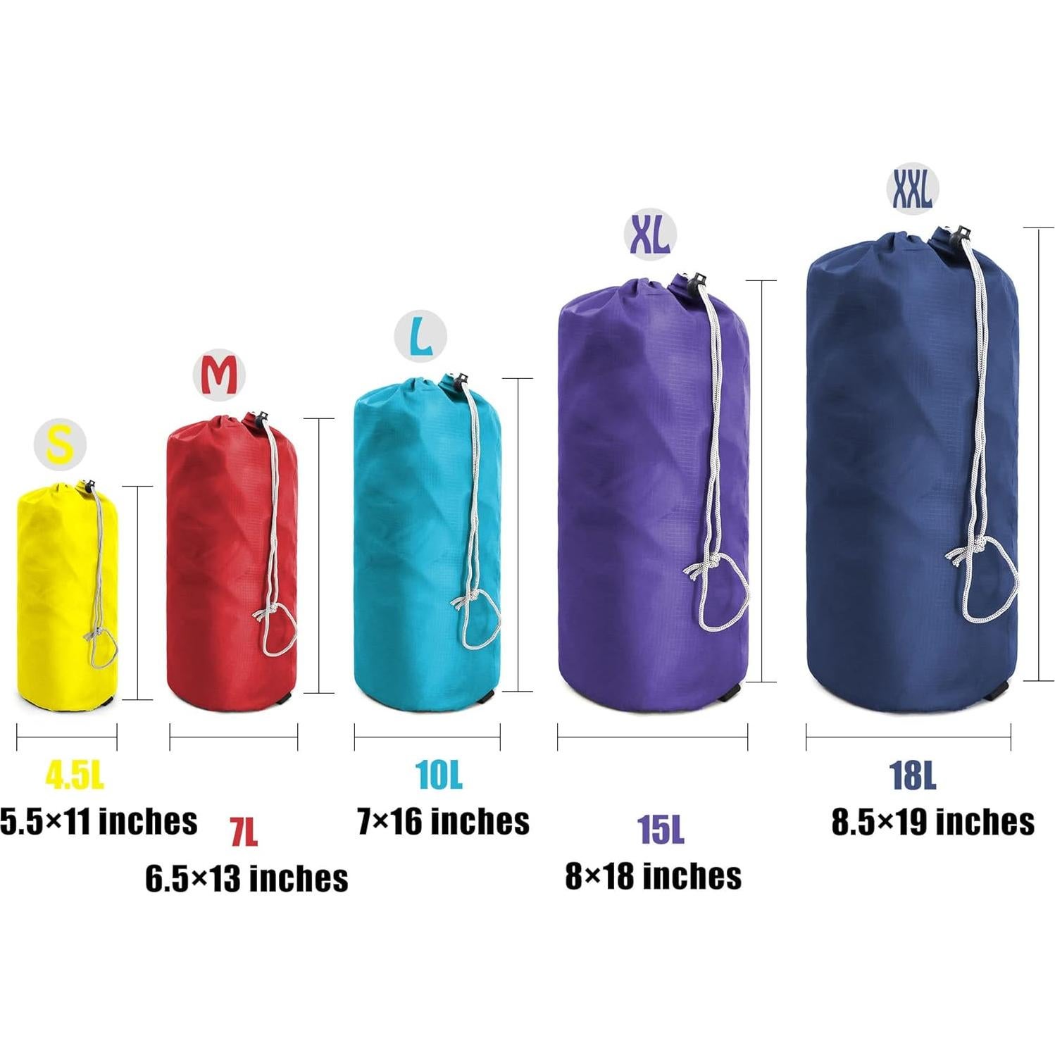 BeeGreen Bolsa de Almacenamiento 6 Piezas con Cierre de Cordón