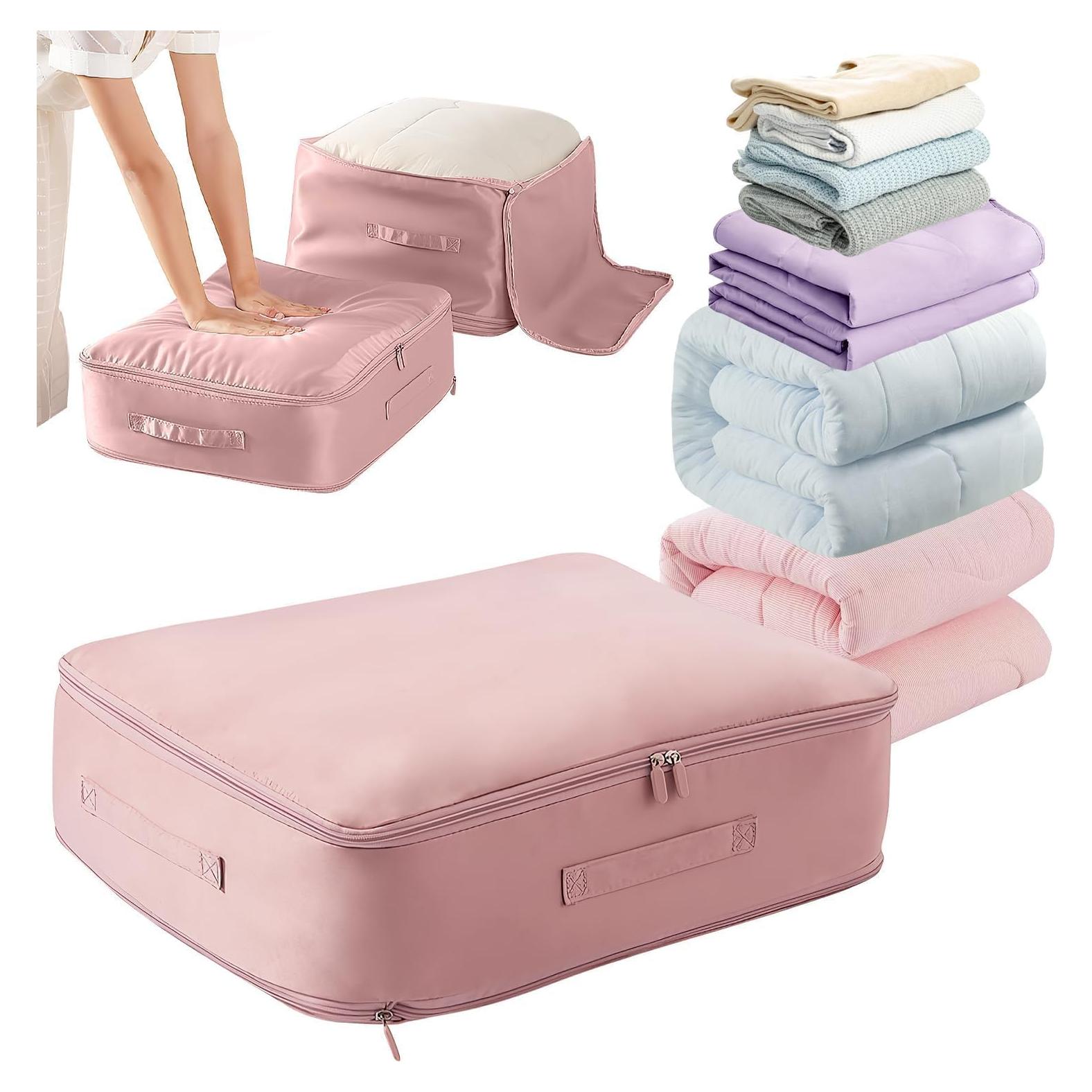 Organizador de Compresión Rednow Rosa Mediano 54x42x30cm