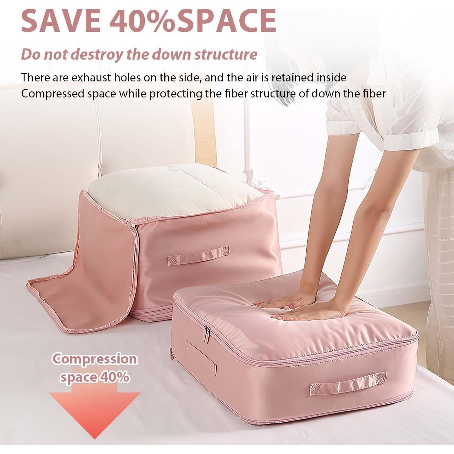 Organizador de Compresión Rednow Rosa Mediano 54x42x30cm