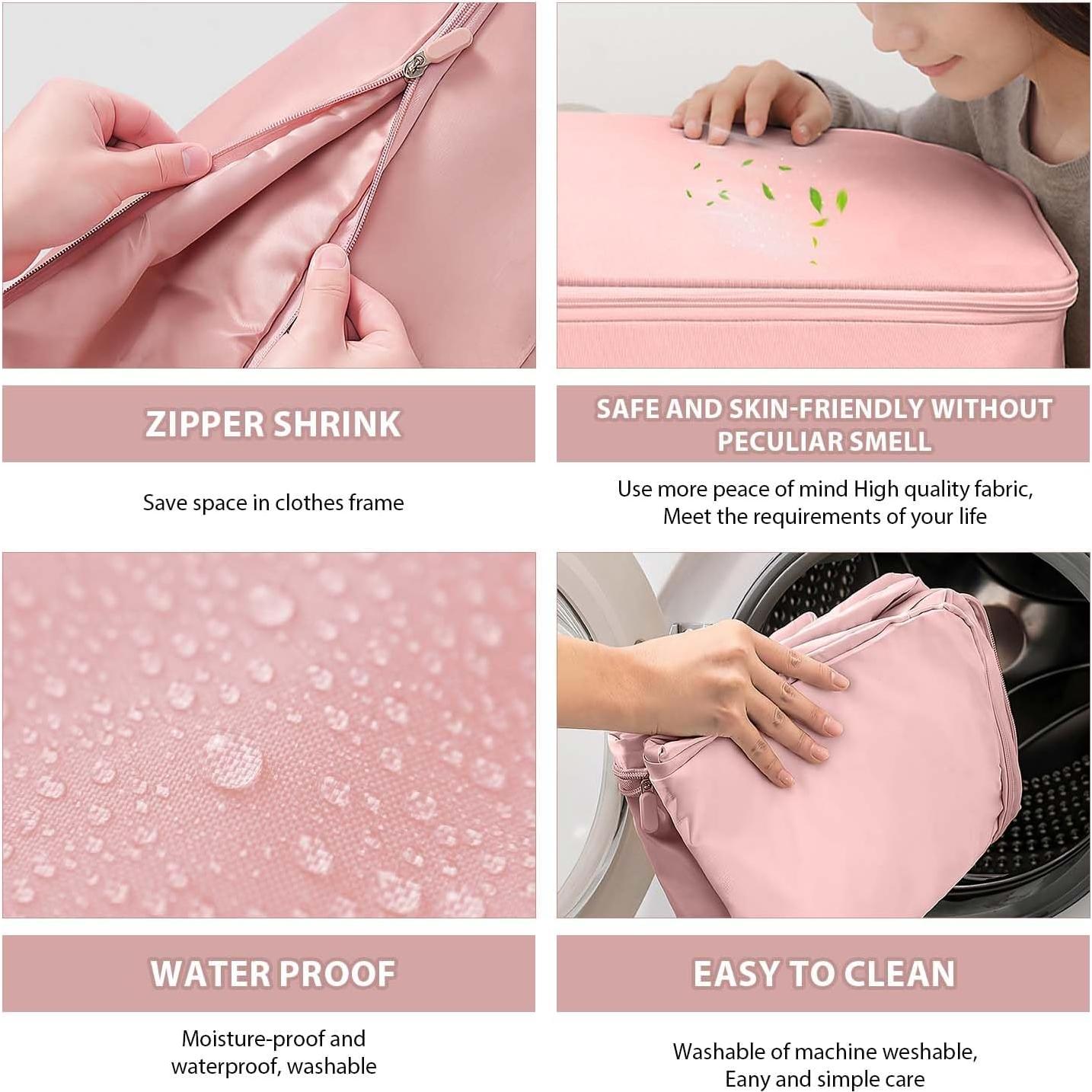 Organizador de Compresión Rednow Rosa Mediano 54x42x30cm