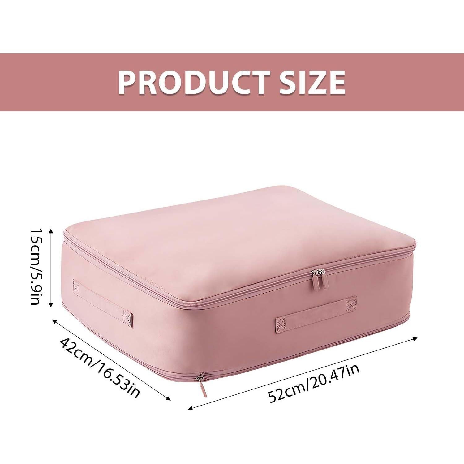 Organizador de Compresión Rednow Rosa Mediano 54x42x30cm