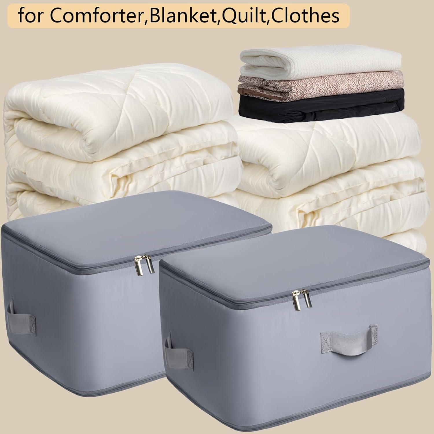 Bolsas de Compresión HAIKYPO 2 Paquetes X-Grande Gris