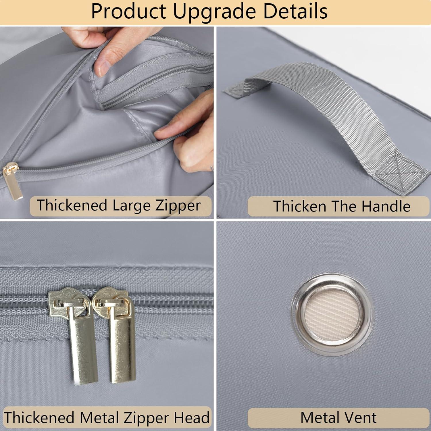 Bolsas de Compresión HAIKYPO 2 Paquetes X-Grande Gris