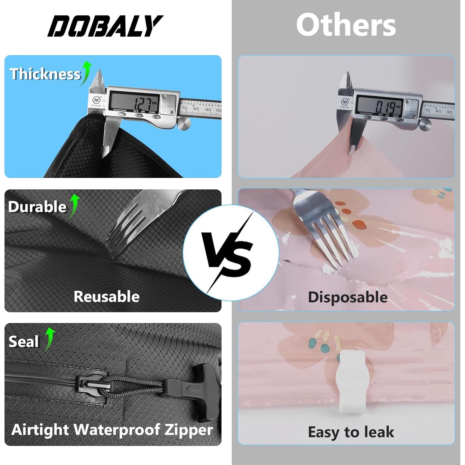 Bolsas de Vacío Dobaly 50x70cm Reutilizables para Viaje