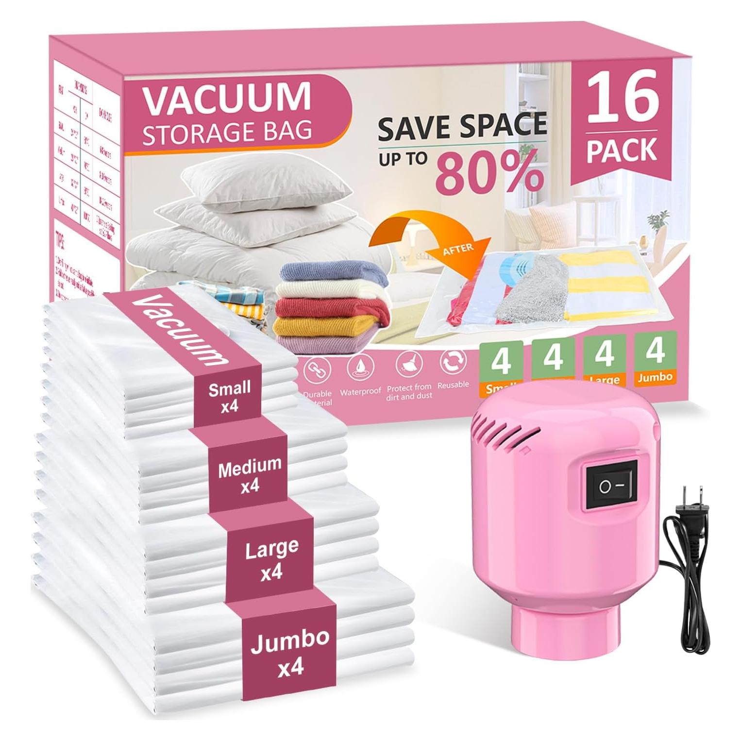 Bolsas de Sellado al Vacío AMZBOSS 16 Piezas para Ropa