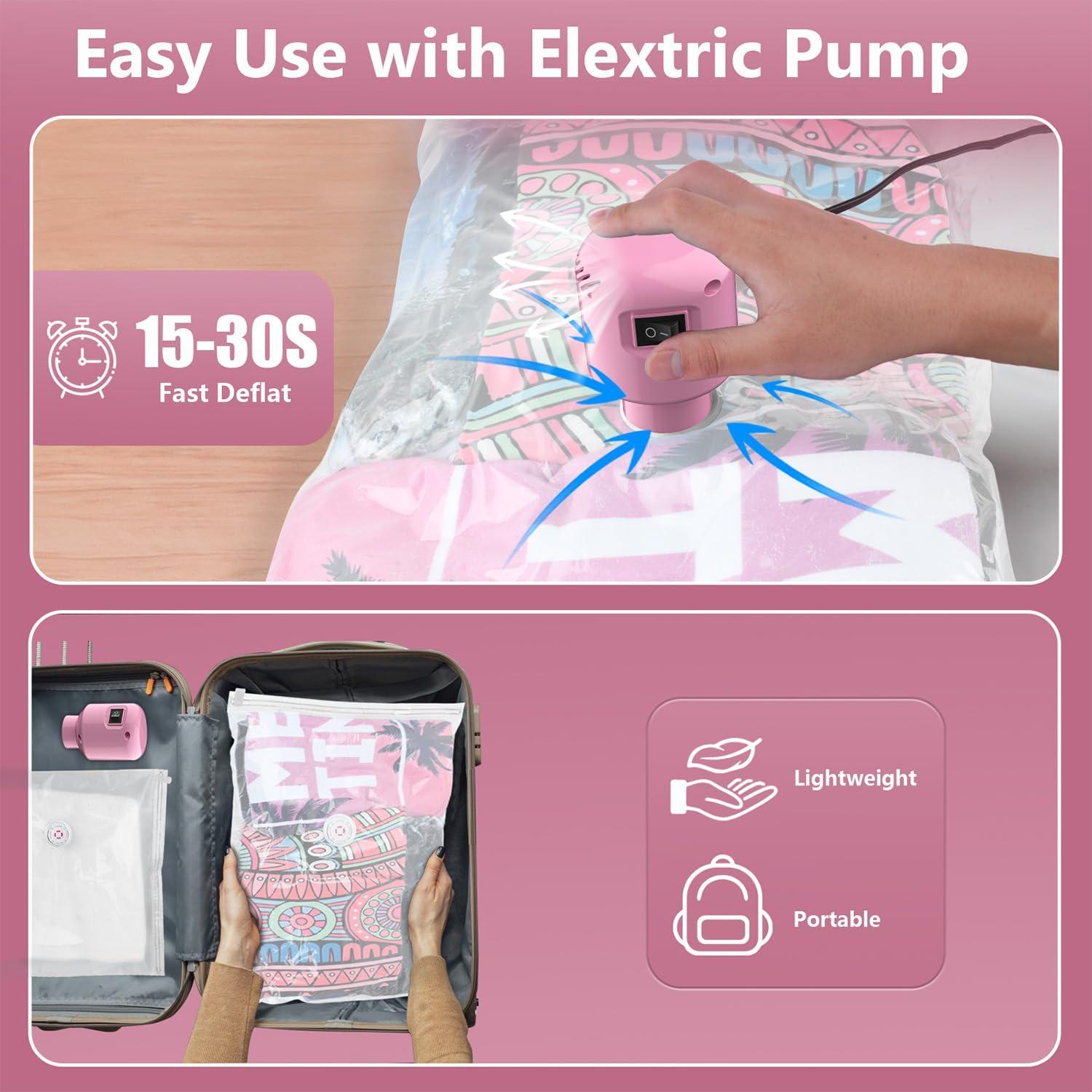 Bolsas de Sellado al Vacío AMZBOSS 16 Piezas para Ropa