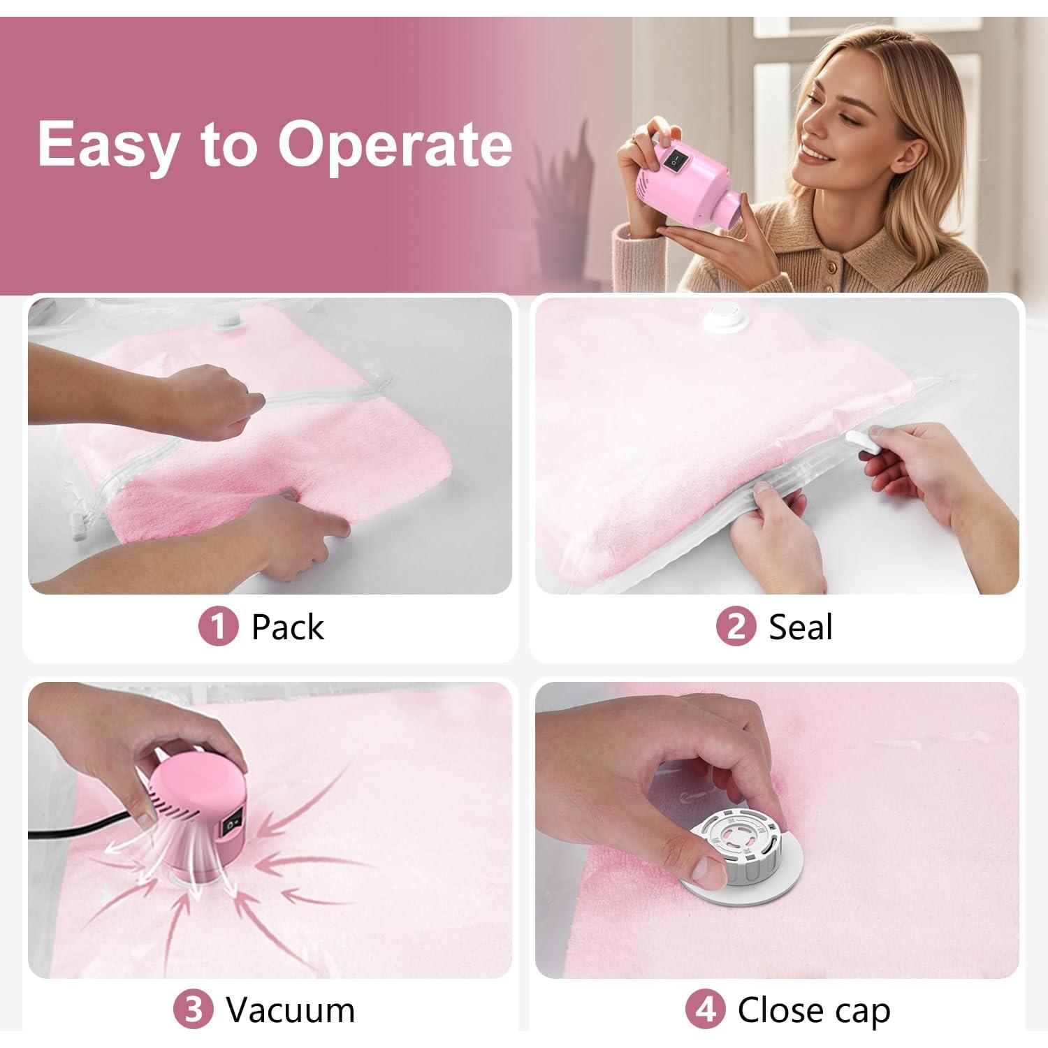 Bolsas de Sellado al Vacío AMZBOSS 16 Piezas para Ropa