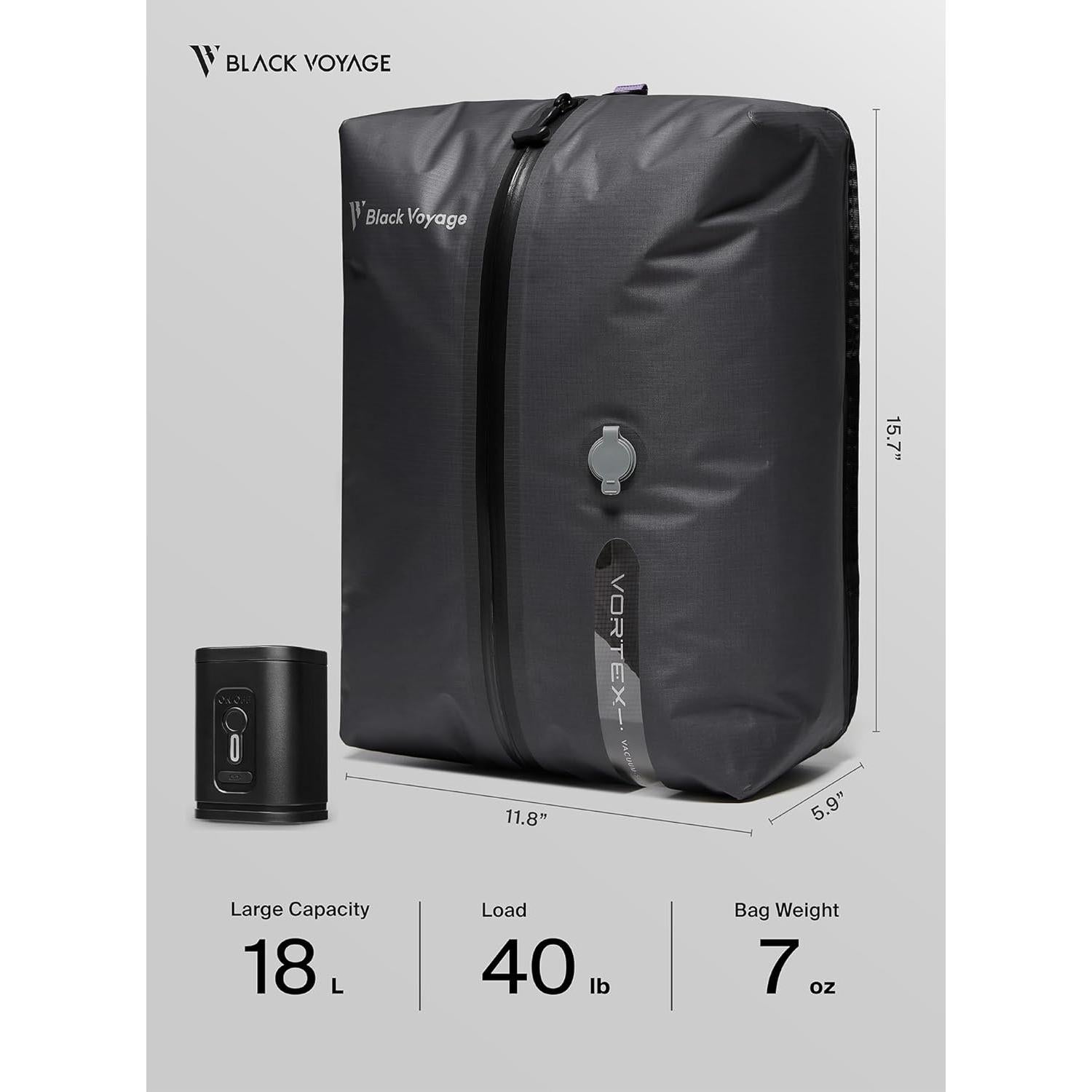 Bolsa de Compresión de Vacío BlackVoyage 18L Impermeable 2-Pack