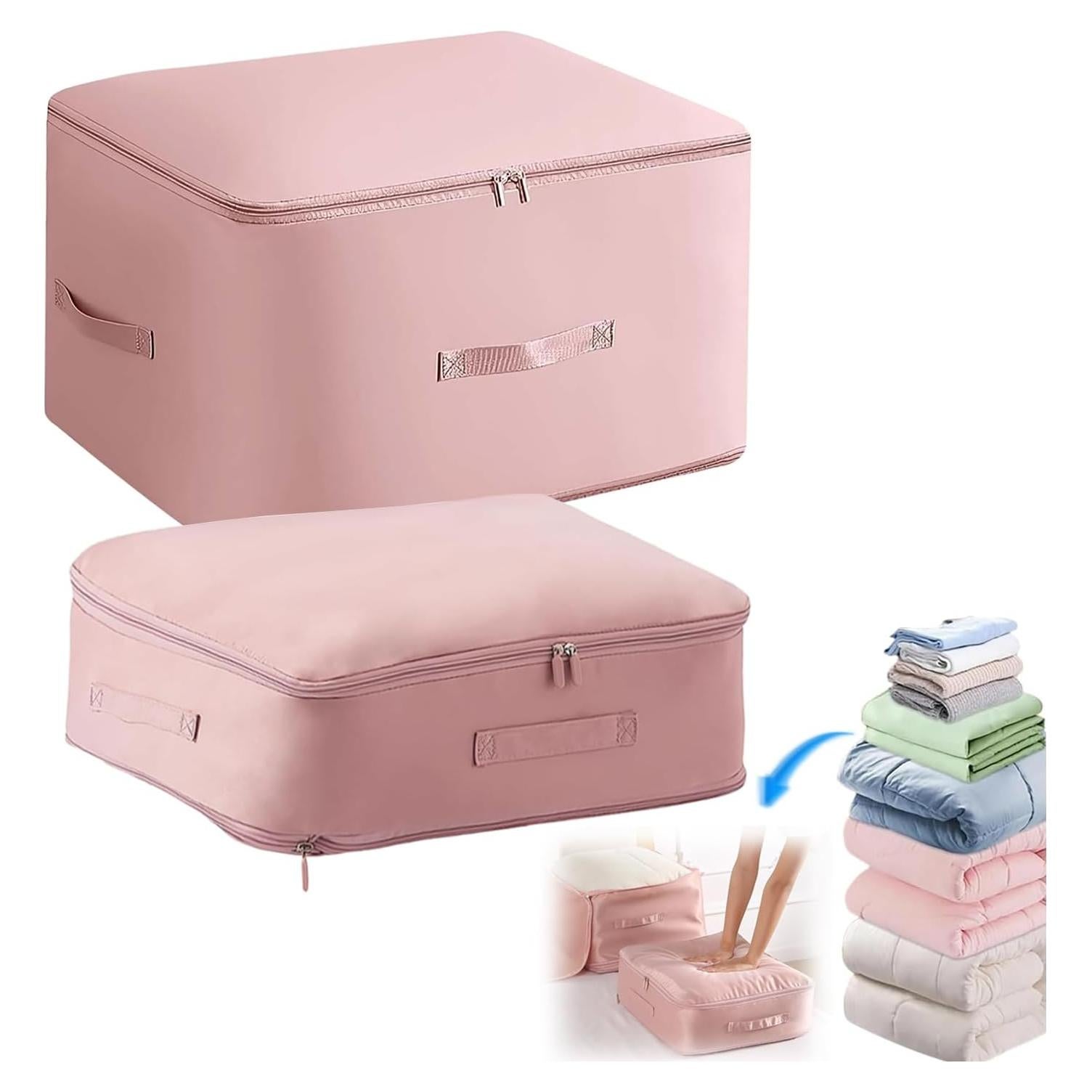 Bolsas de Almacenamiento de Compresión Rkssws 2PCS Rosa Grande