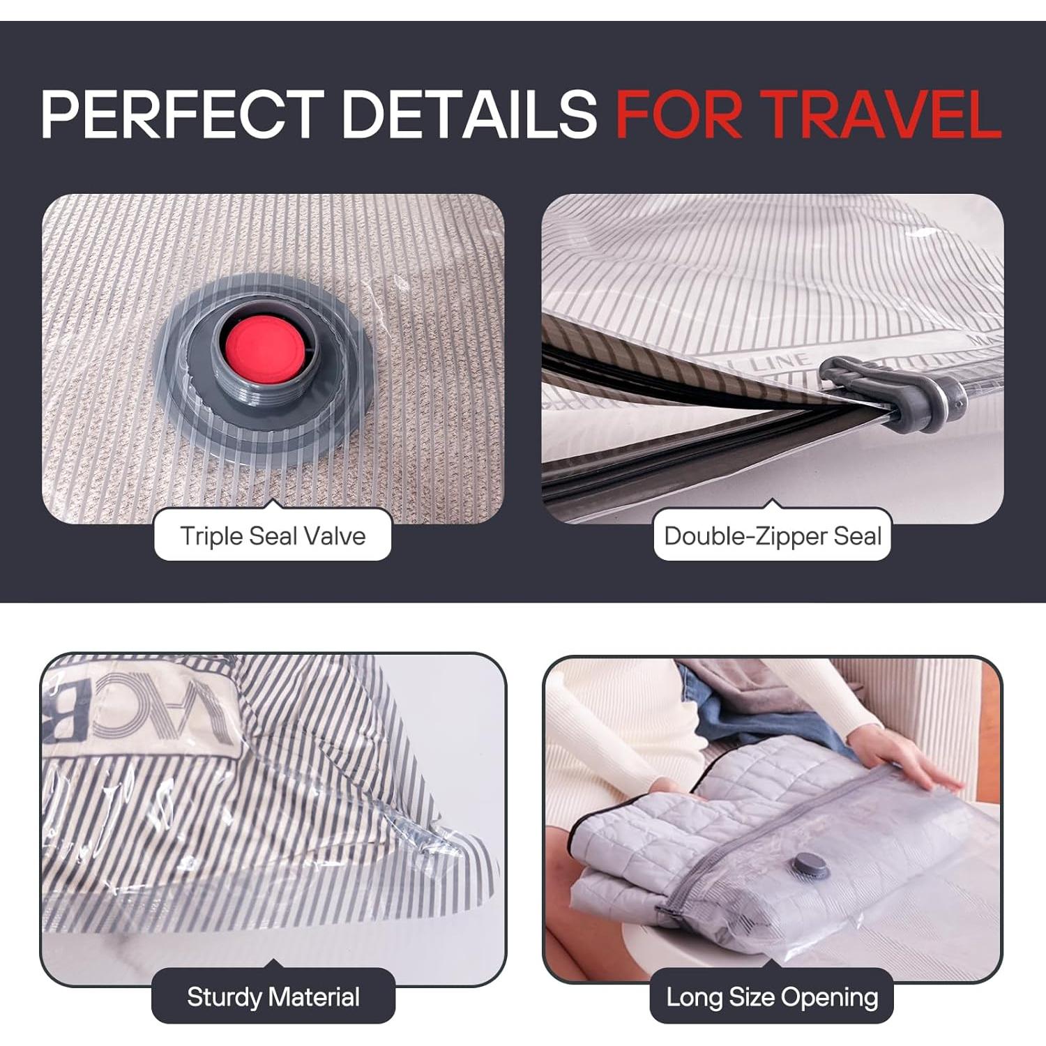 Bolsas de Almacenamiento al Vacío VMSTR - Paquete de 12