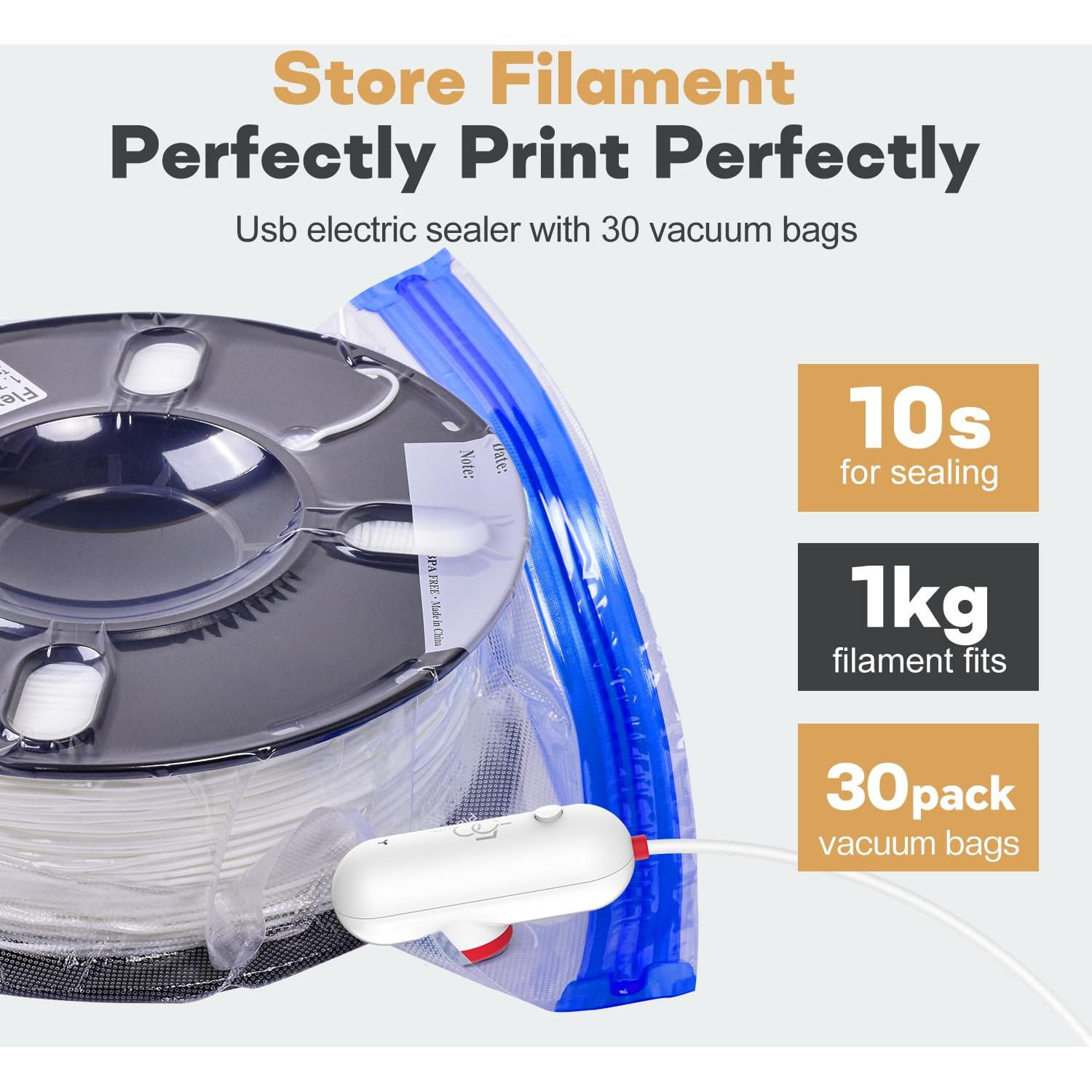 Bolsas de Almacenamiento al Vacío Vacbird 30 Pcs con Bomba USB