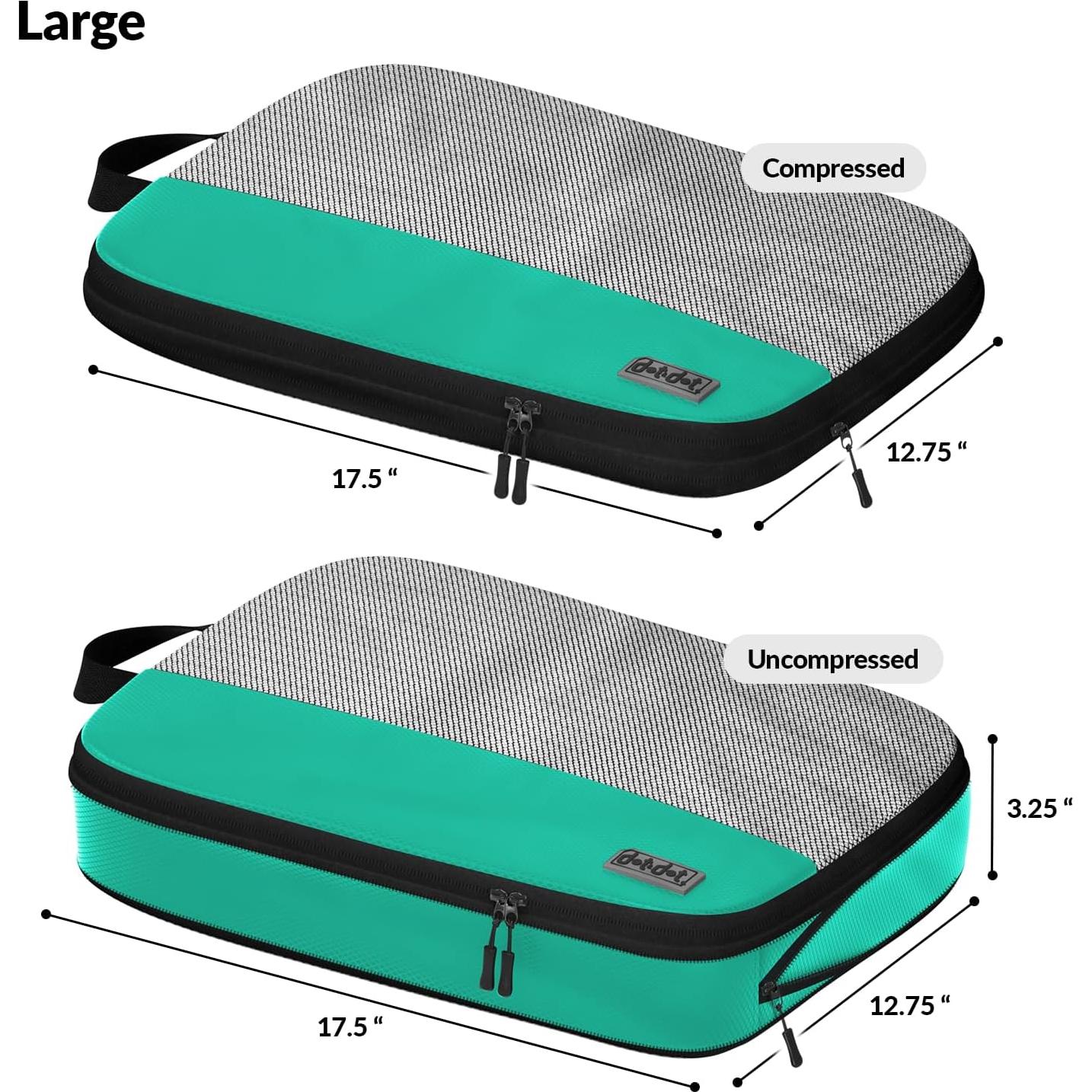 Set de 5 Cubos de Compresión Dot&Dot para Viajar - 44.5x32.4 cm