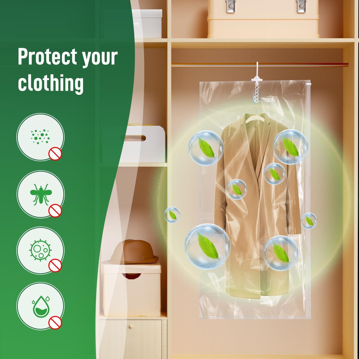 Bolsas de Almacenamiento al Vacío Colgantes Brodi 4 Pzas 70x145cm