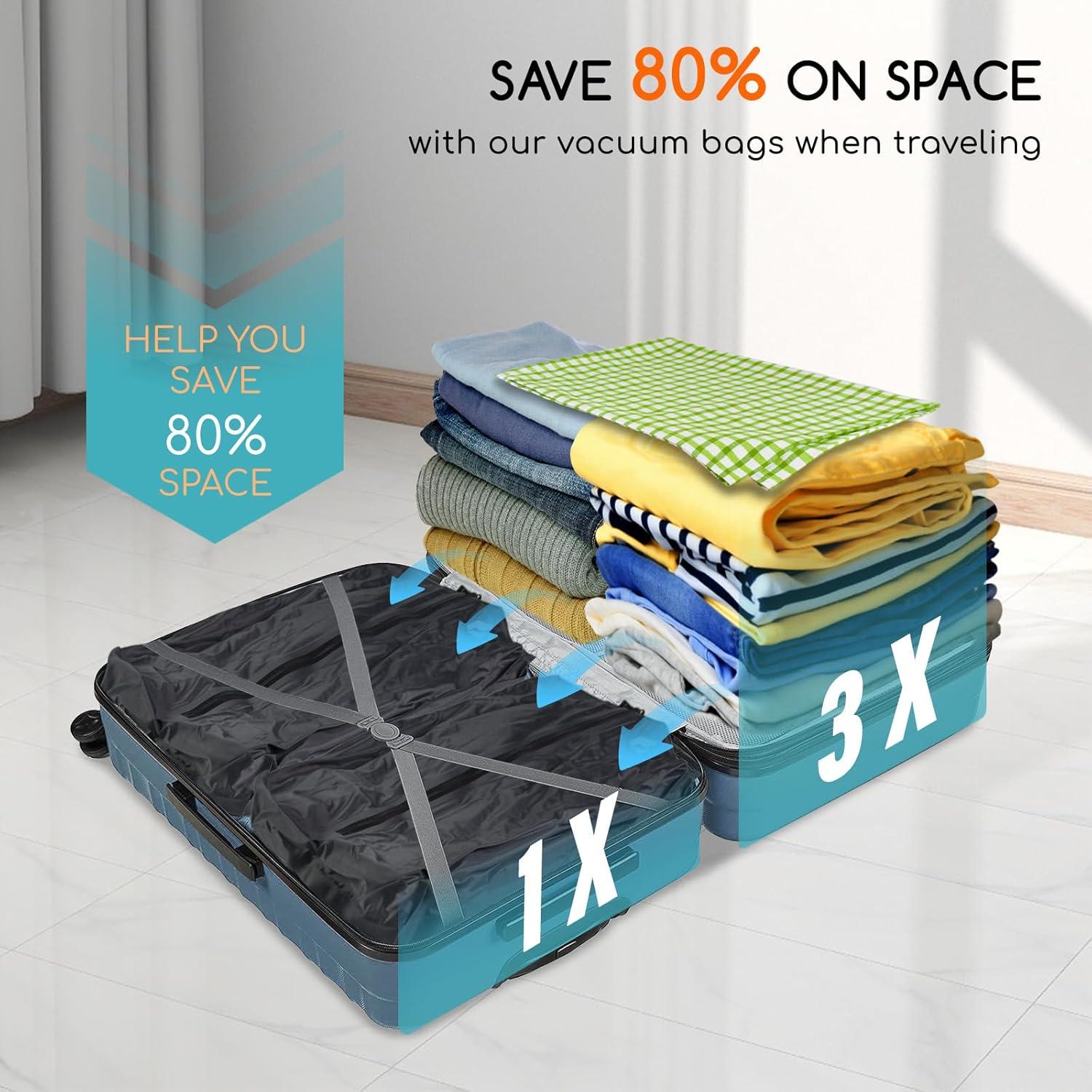 Paquete 2 Bolsas de Vacío Tiagowell Medianas Negras