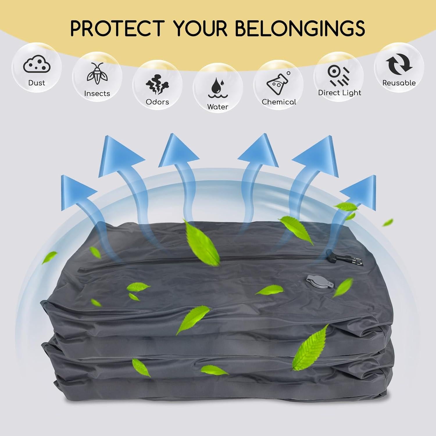 Paquete 2 Bolsas de Vacío Tiagowell Medianas Negras