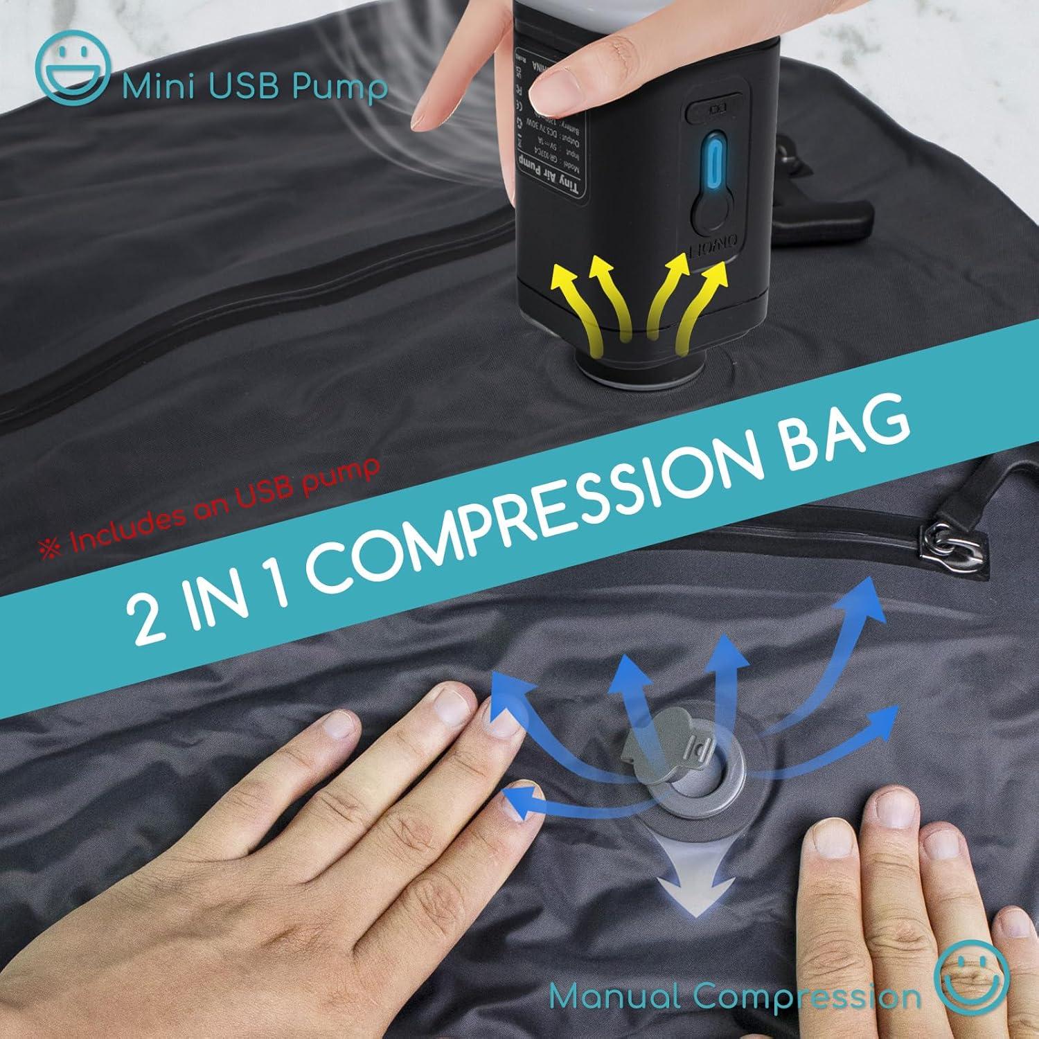 Paquete 2 Bolsas de Vacío Tiagowell Medianas Negras