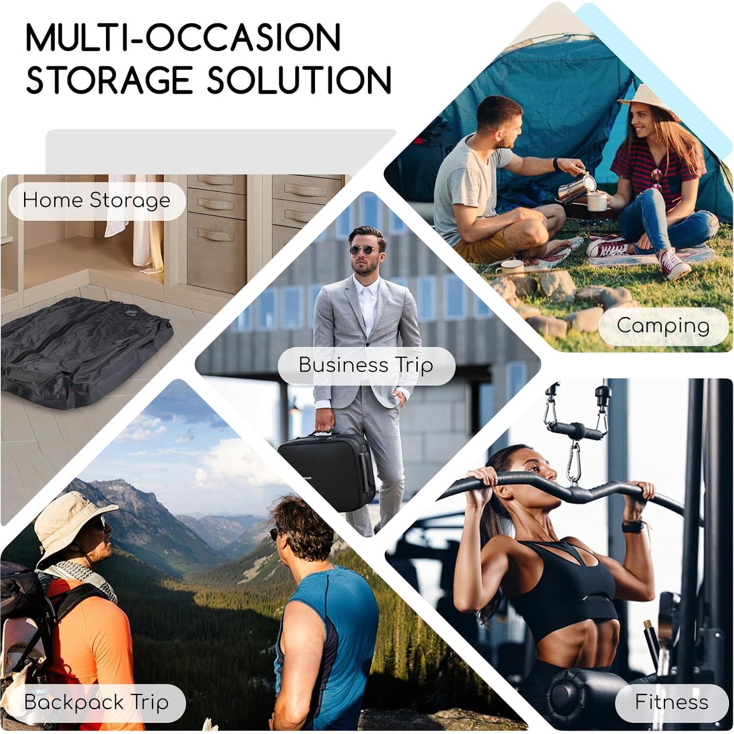 Paquete 2 Bolsas de Vacío Tiagowell Medianas Negras