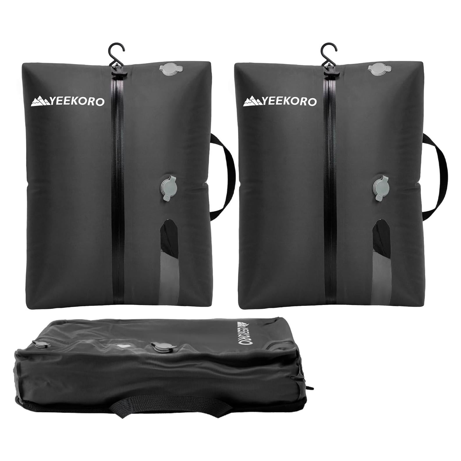 Bolsas de Vacío YEEKORO 2 PACK Negro 43x33 cm Reutilizables