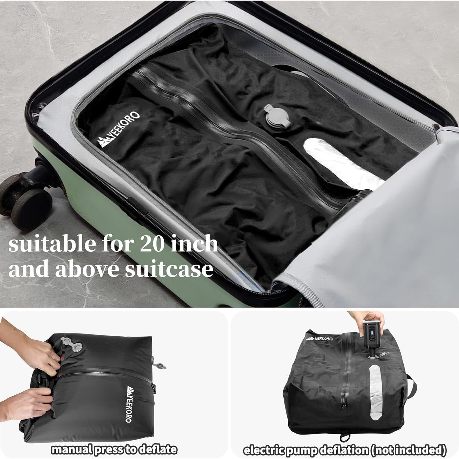 Bolsas de Vacío YEEKORO 2 PACK Negro 43x33 cm Reutilizables