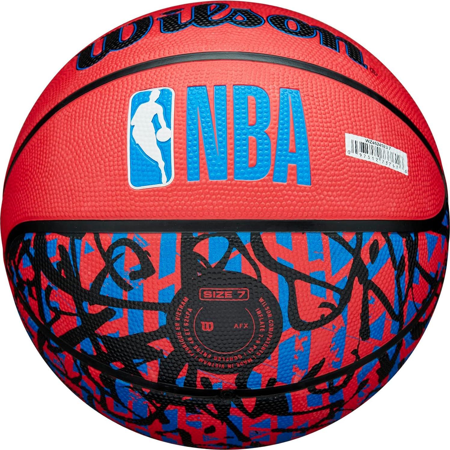 WILSON NBA Team Graffiti Basketballs - Size 7-29.5"