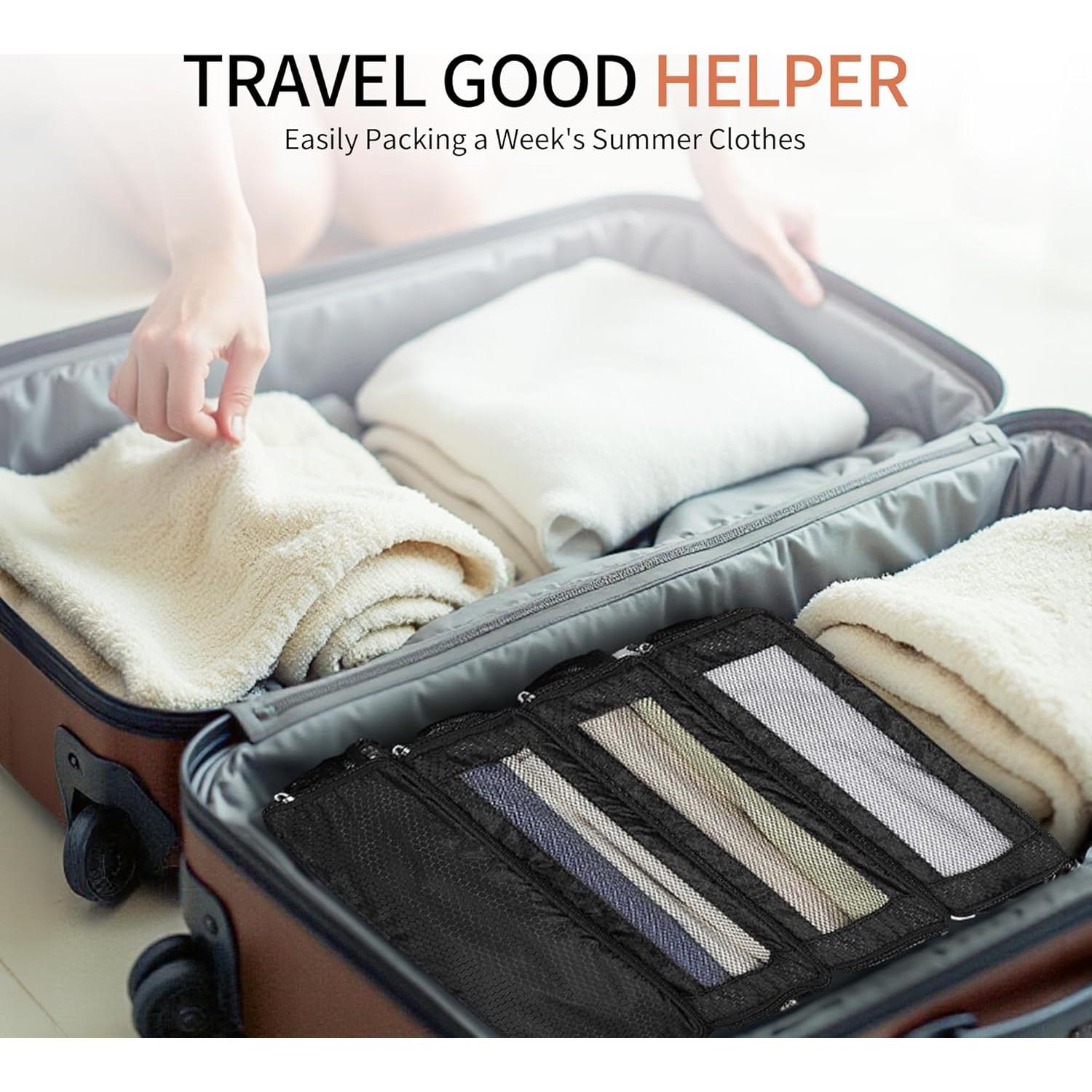 Organizador de Maletas Aucovely Negro Pequeño 48.8x36.8 cm