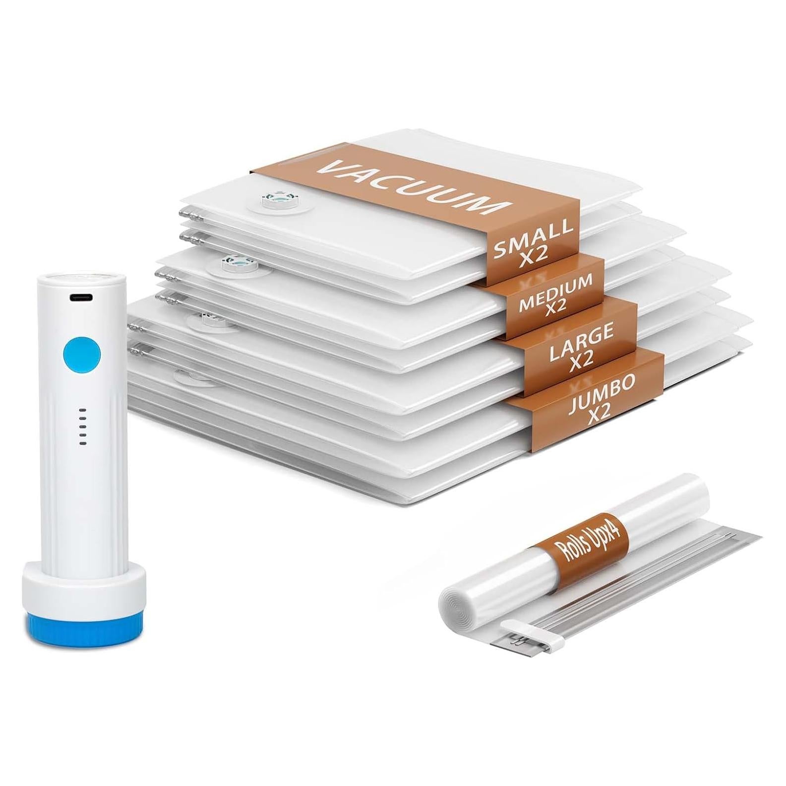 Paquete de 12 Bolsas de Almacenamiento al Vacío DUORAN