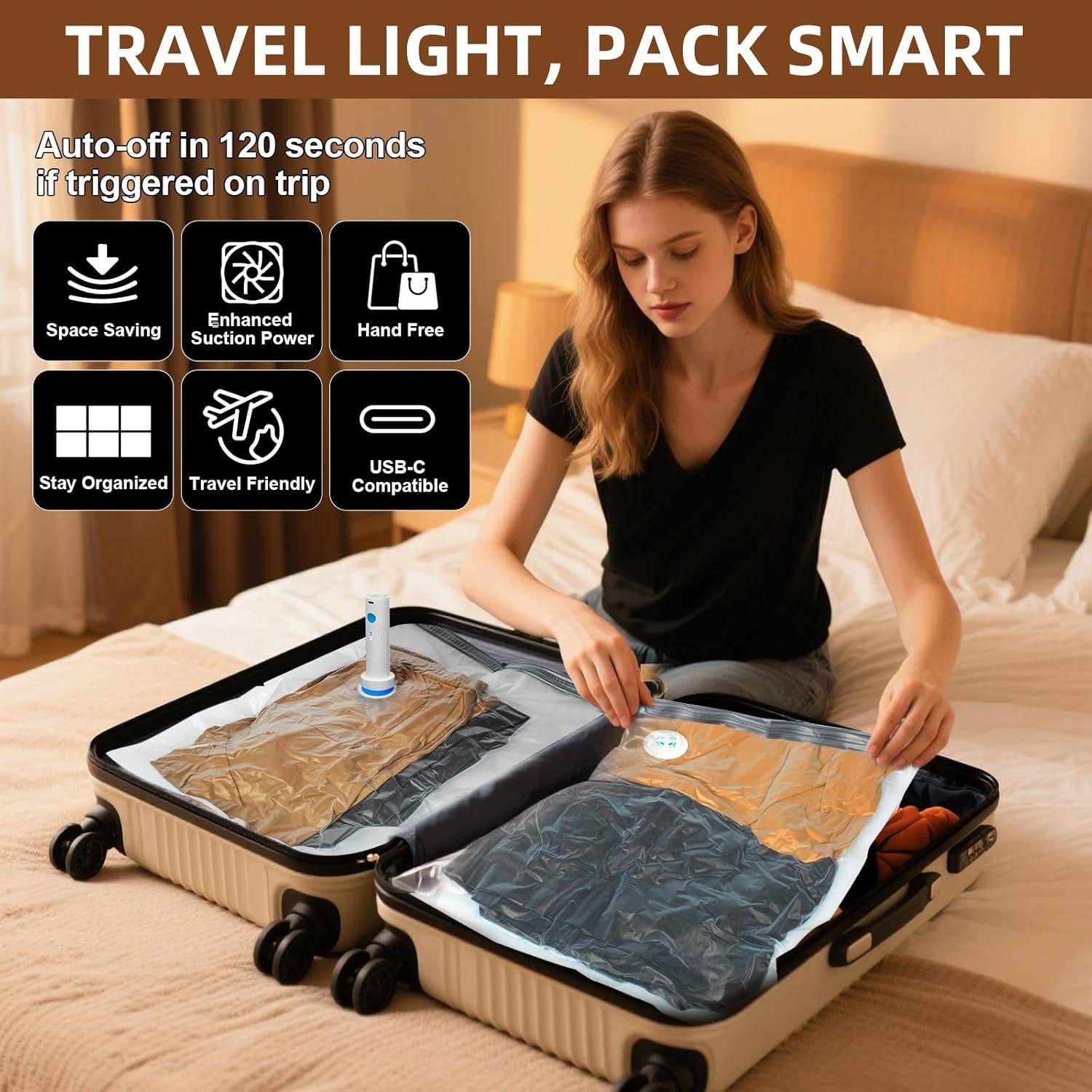 Paquete de 12 Bolsas de Almacenamiento al Vacío DUORAN