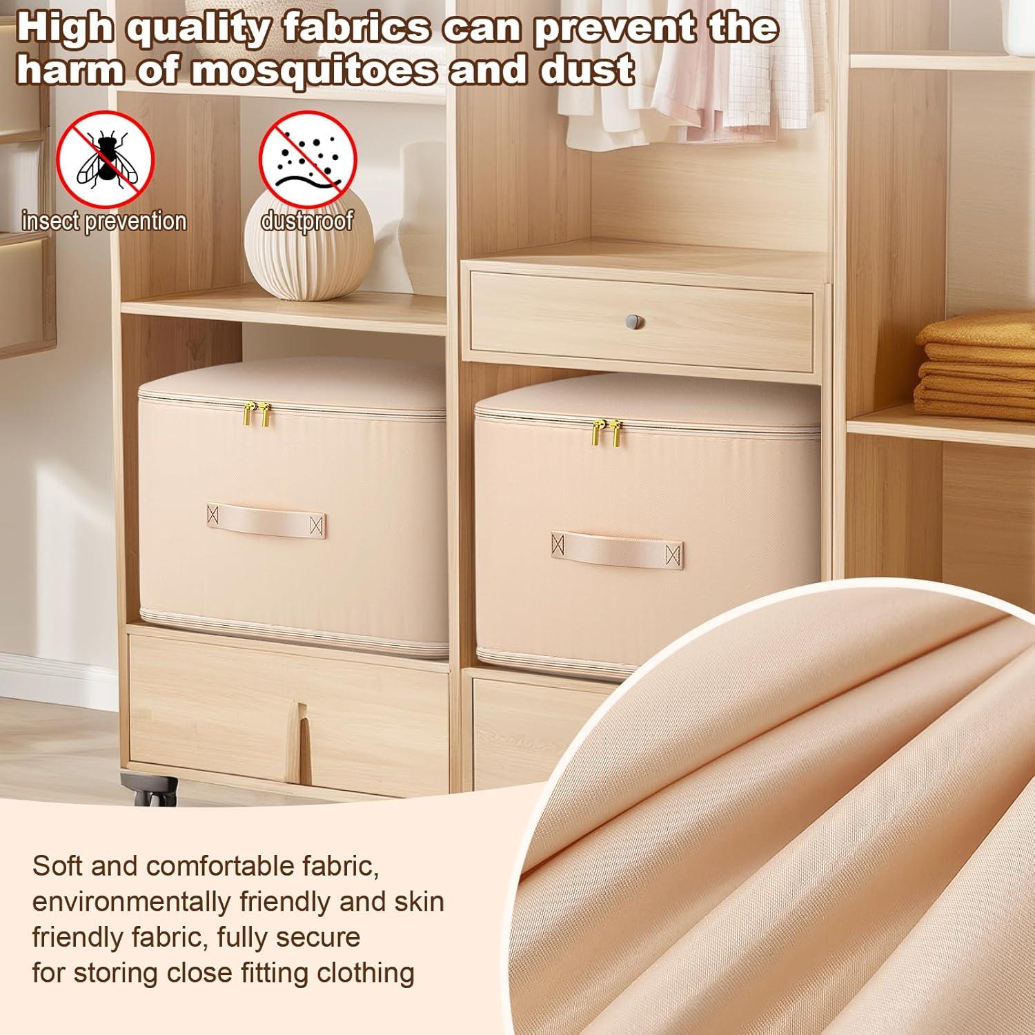 Bolsa de Almacenamiento Compresora Uwqaqx Jumbo Almendra 54x42x60cm