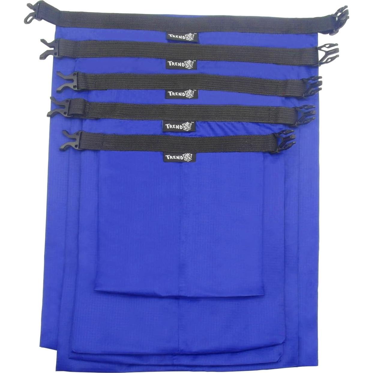 TRENDBOX Bolsa Impermeable Roll Top Set de 5 Tamaños 1.5L a 6L