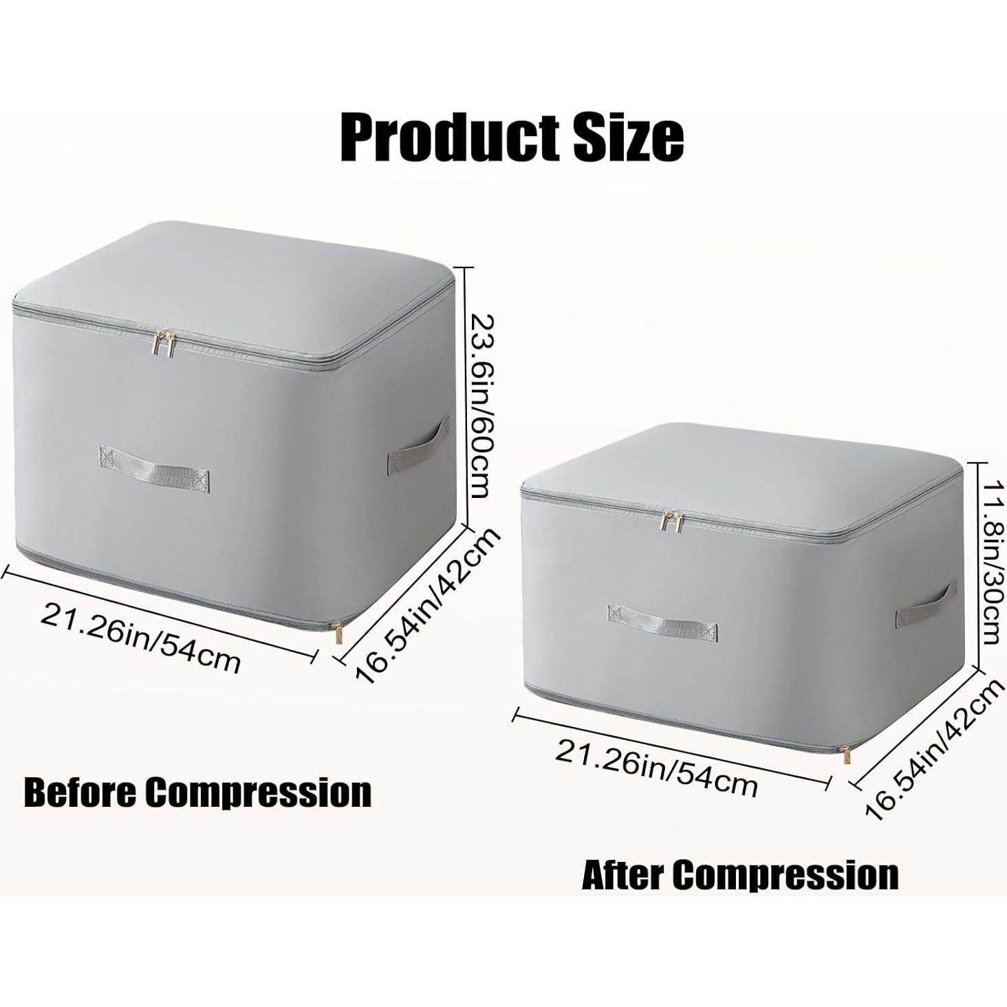 Bolsas de Almacenamiento KJMYYXGS XL Gris - Compresión y Plegables