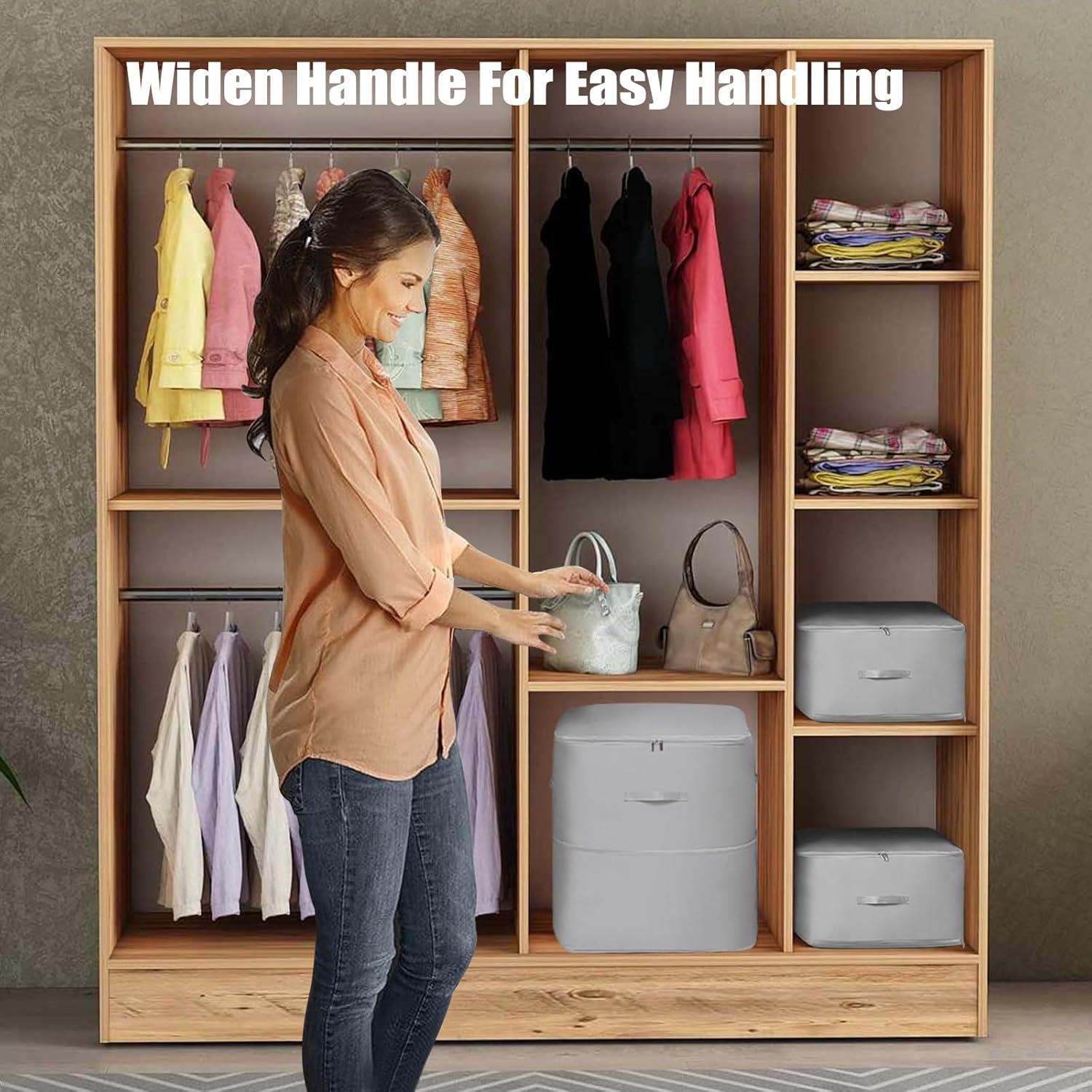 Bolsas de Almacenamiento KJMYYXGS XL Gris - Compresión y Plegables