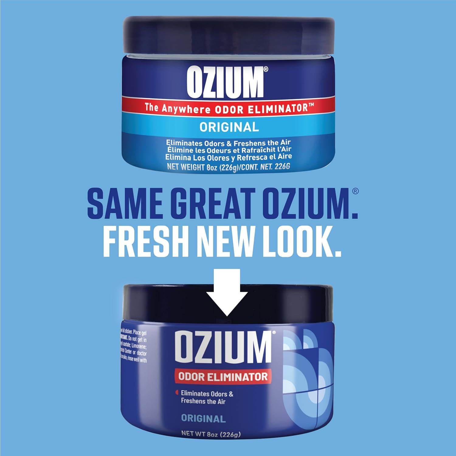 Gel Eliminador de Olores Ozium 226.8 g para Hogar y Auto