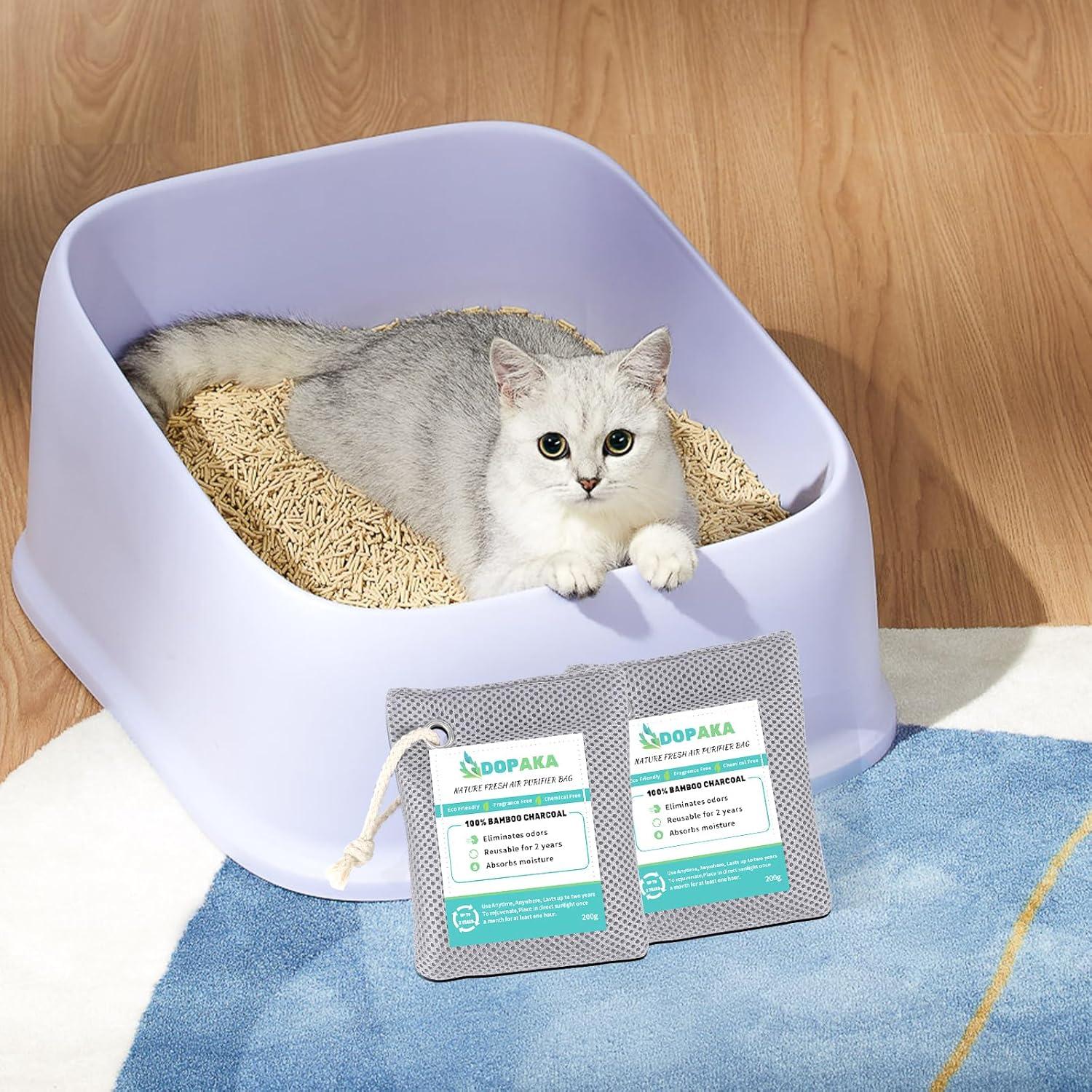 Paquete de 6 Bolsas de Carbón Activado DOPAKA 200g - Purificador de Aire