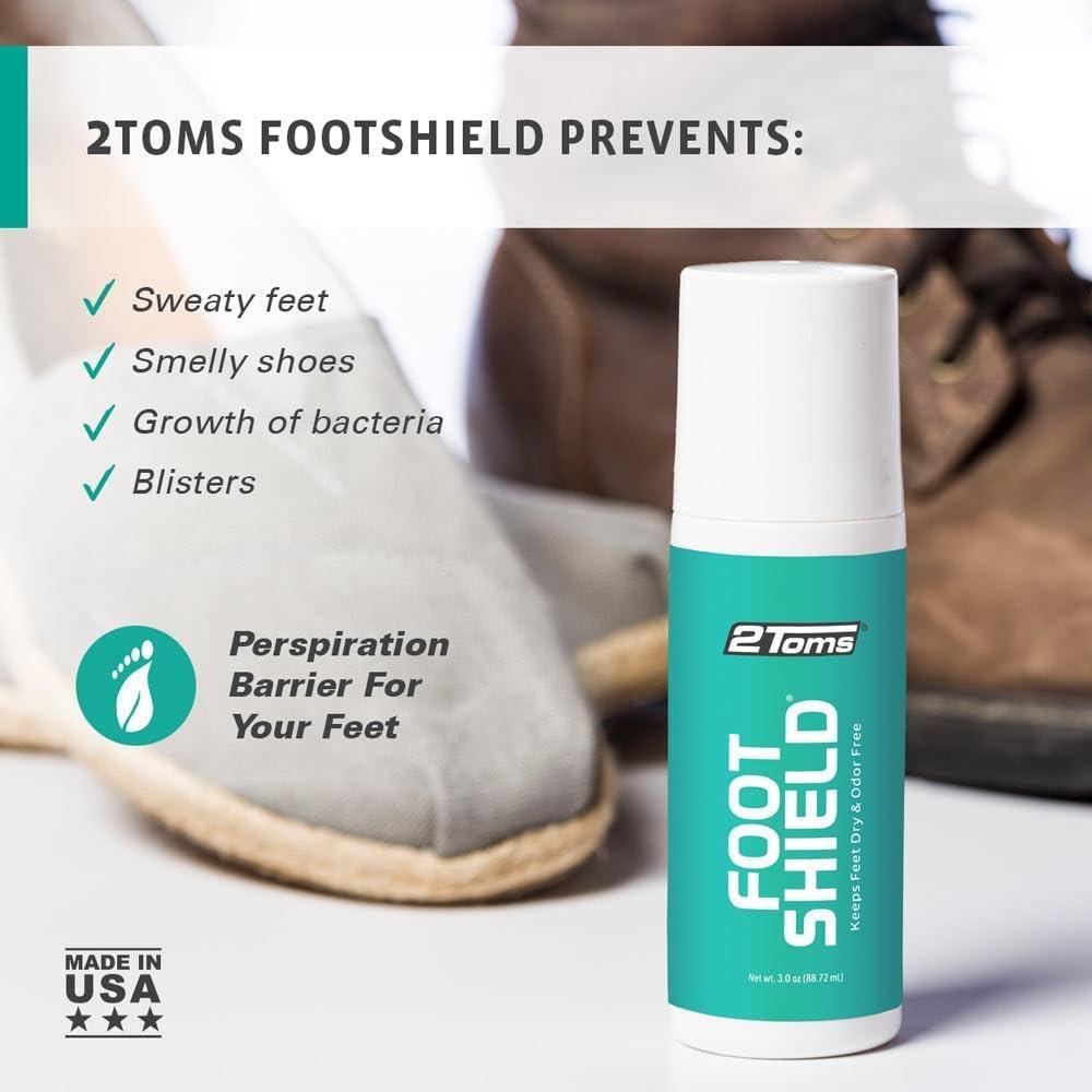Desodorante para Pies 2Toms FootShield 85g - Antitranspirante Natural