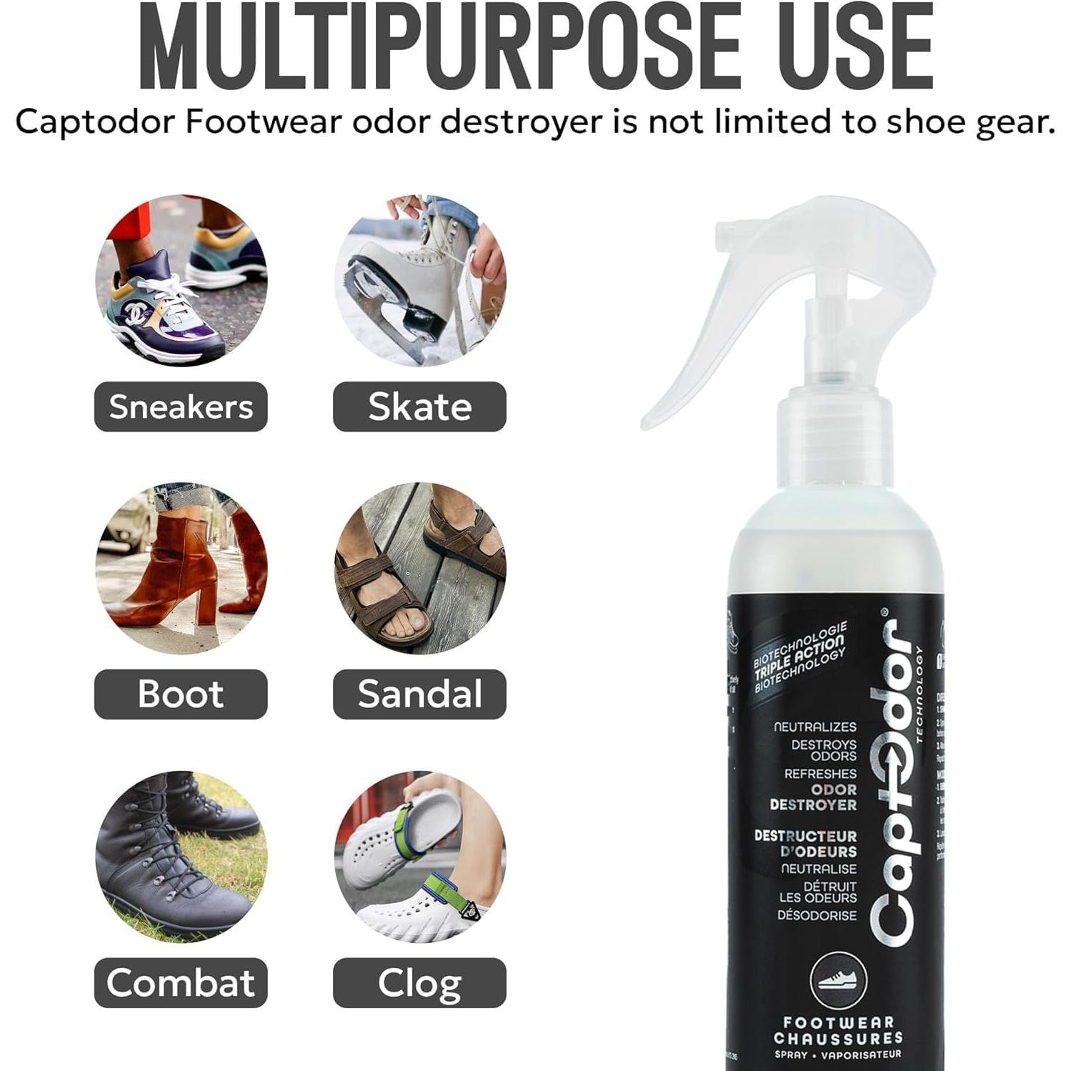 Spray Destruye Olores de Pies Captodor 240 ml - Neutralizador