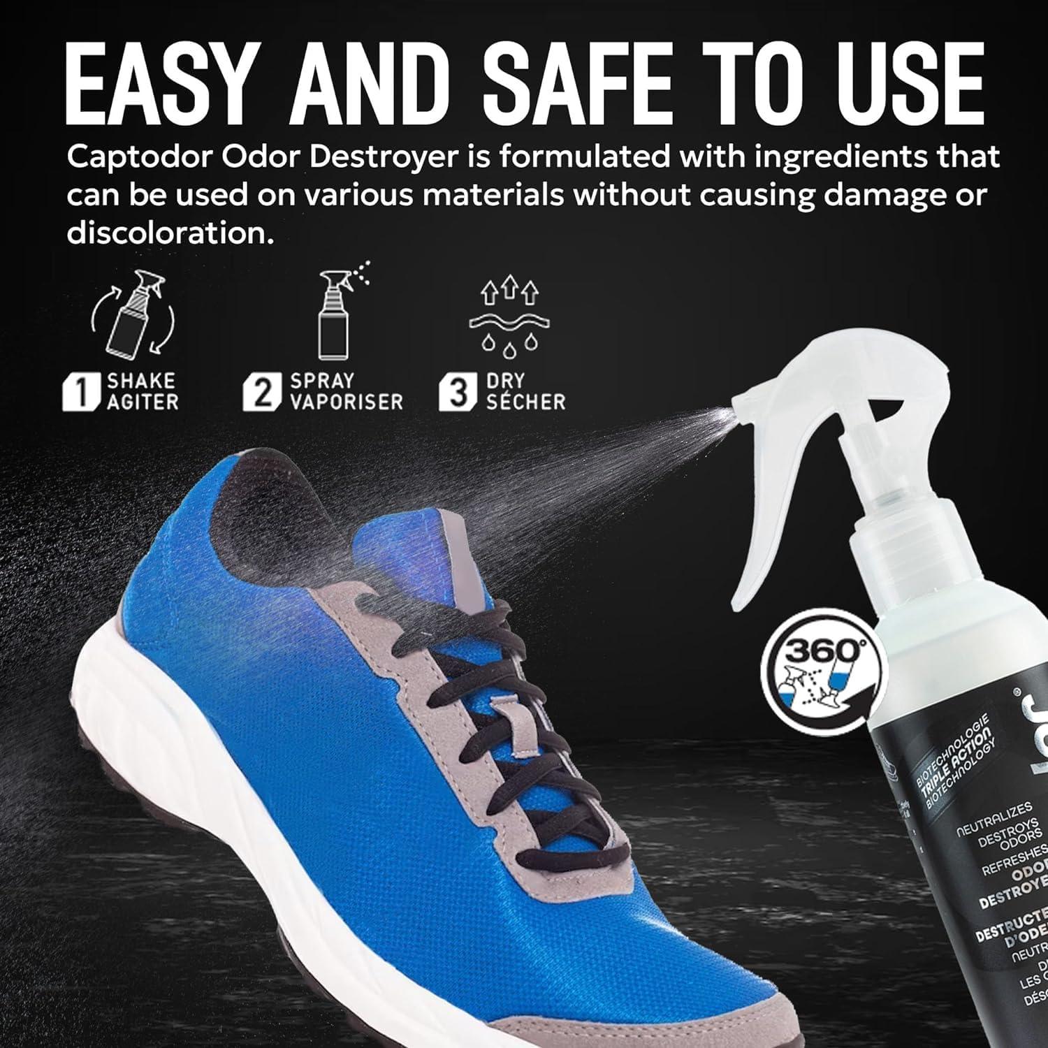 Spray Destruye Olores de Pies Captodor 240 ml - Neutralizador